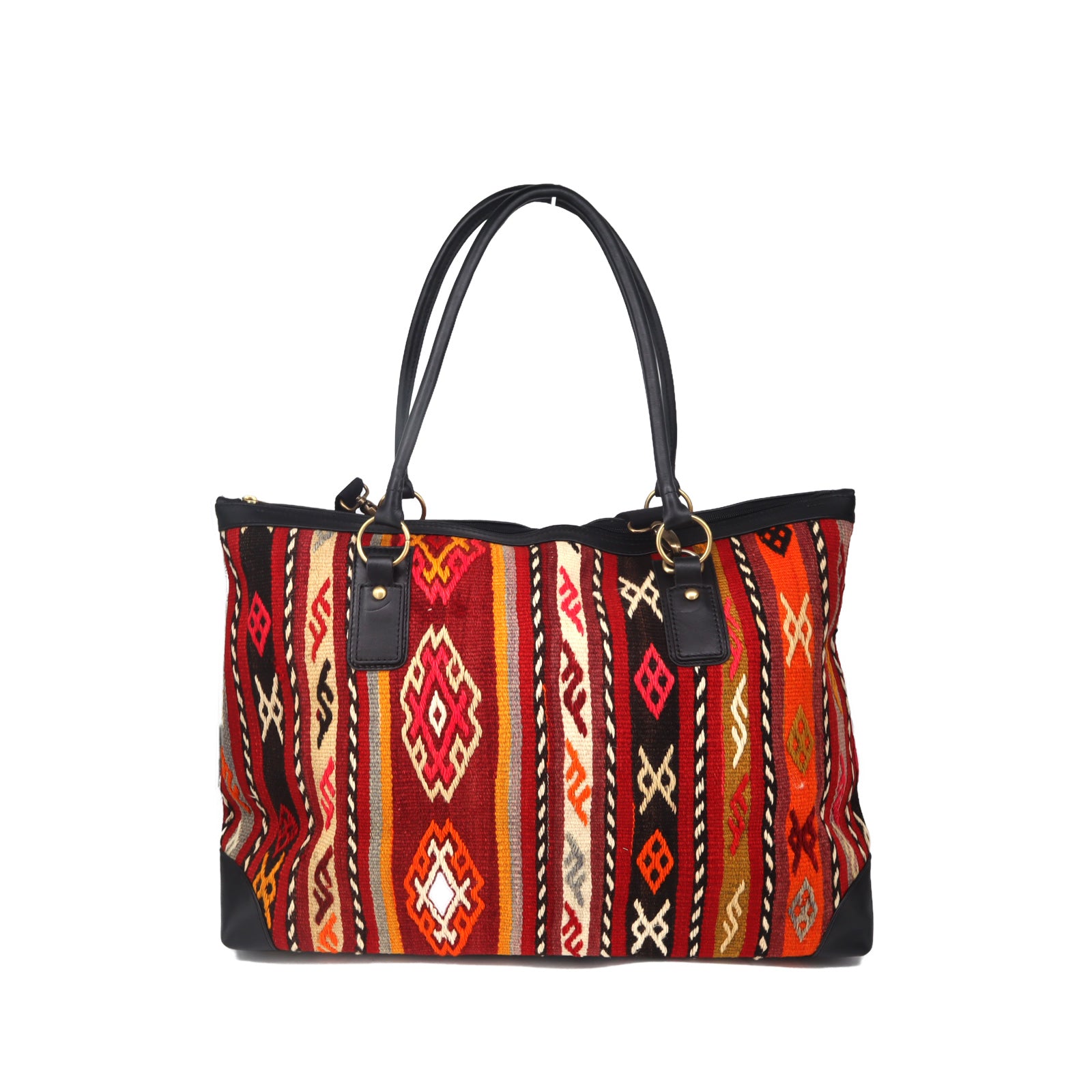 Nomad Kilim Weekender Leather Bag
