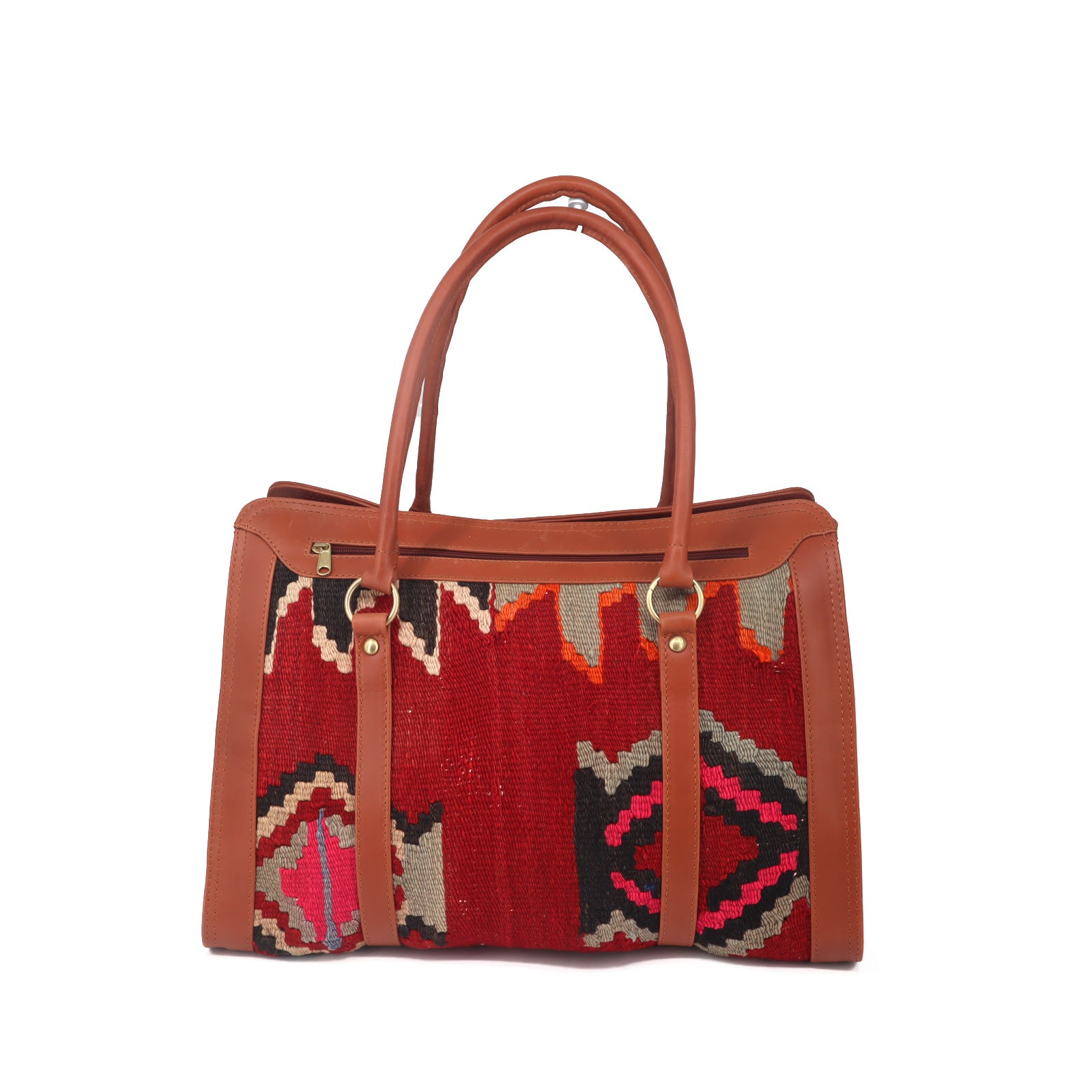 Anatolian Kilim leather Bag