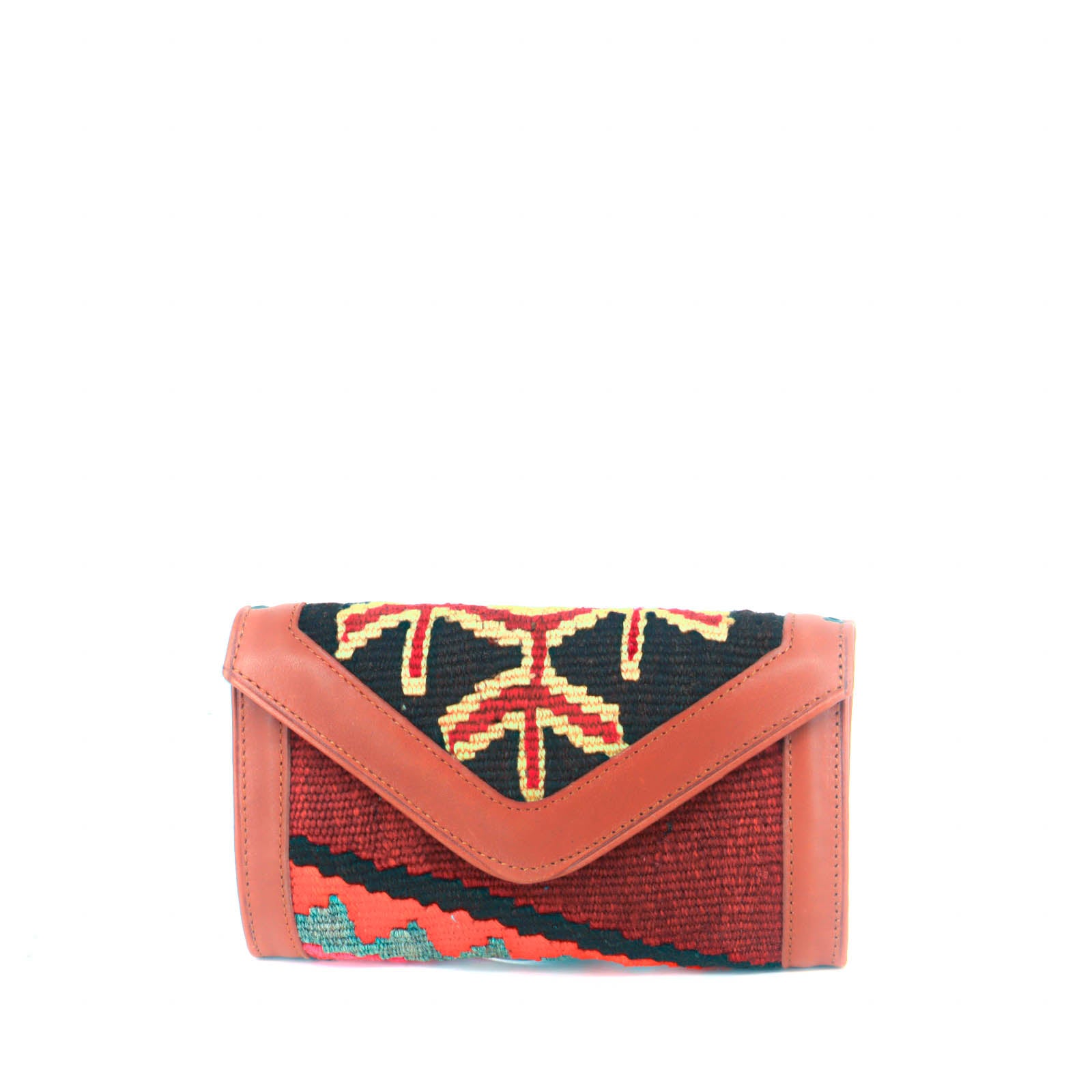 Venezia Kilim Clutch Leather Bag