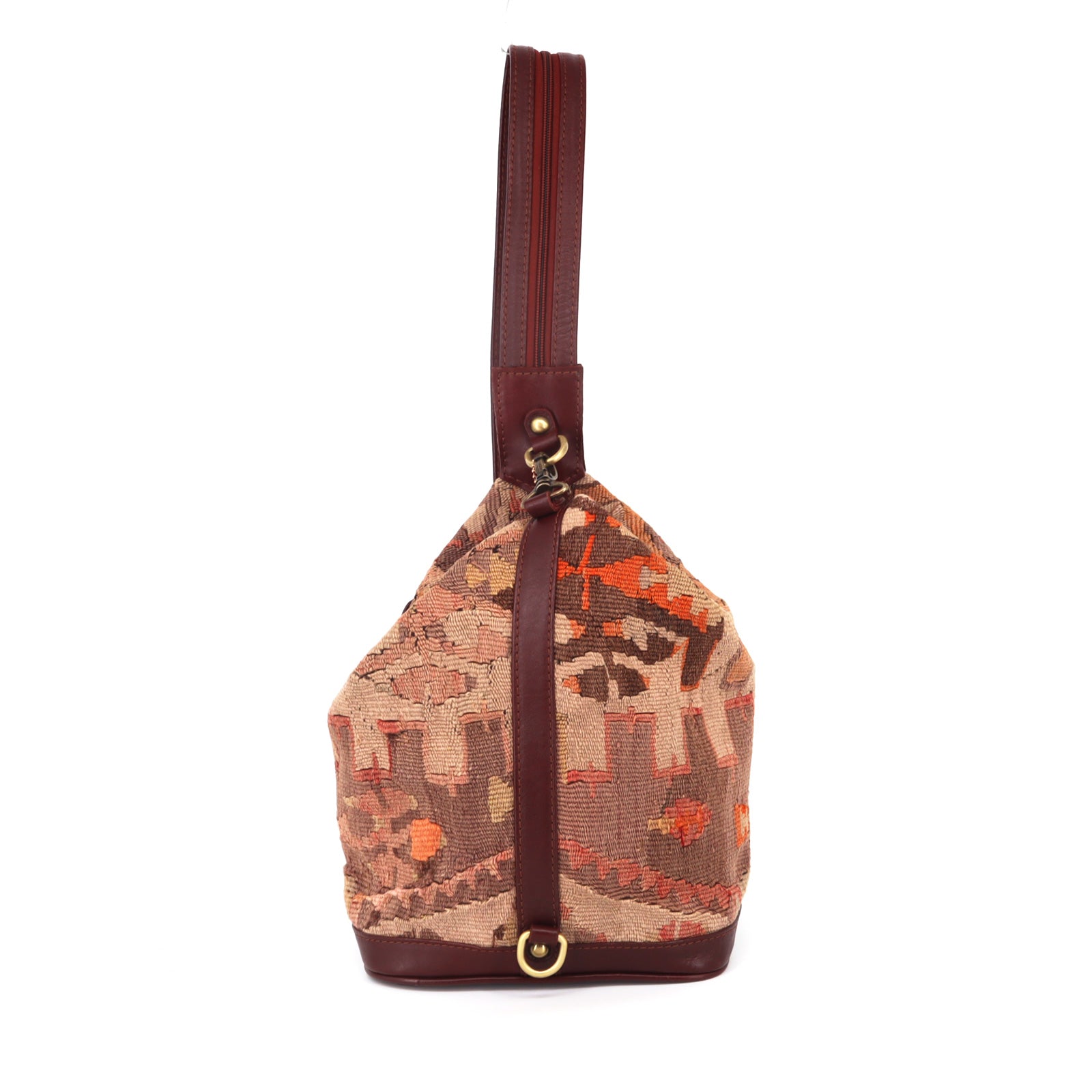 Amara Kilim Convertible Leather Backpack