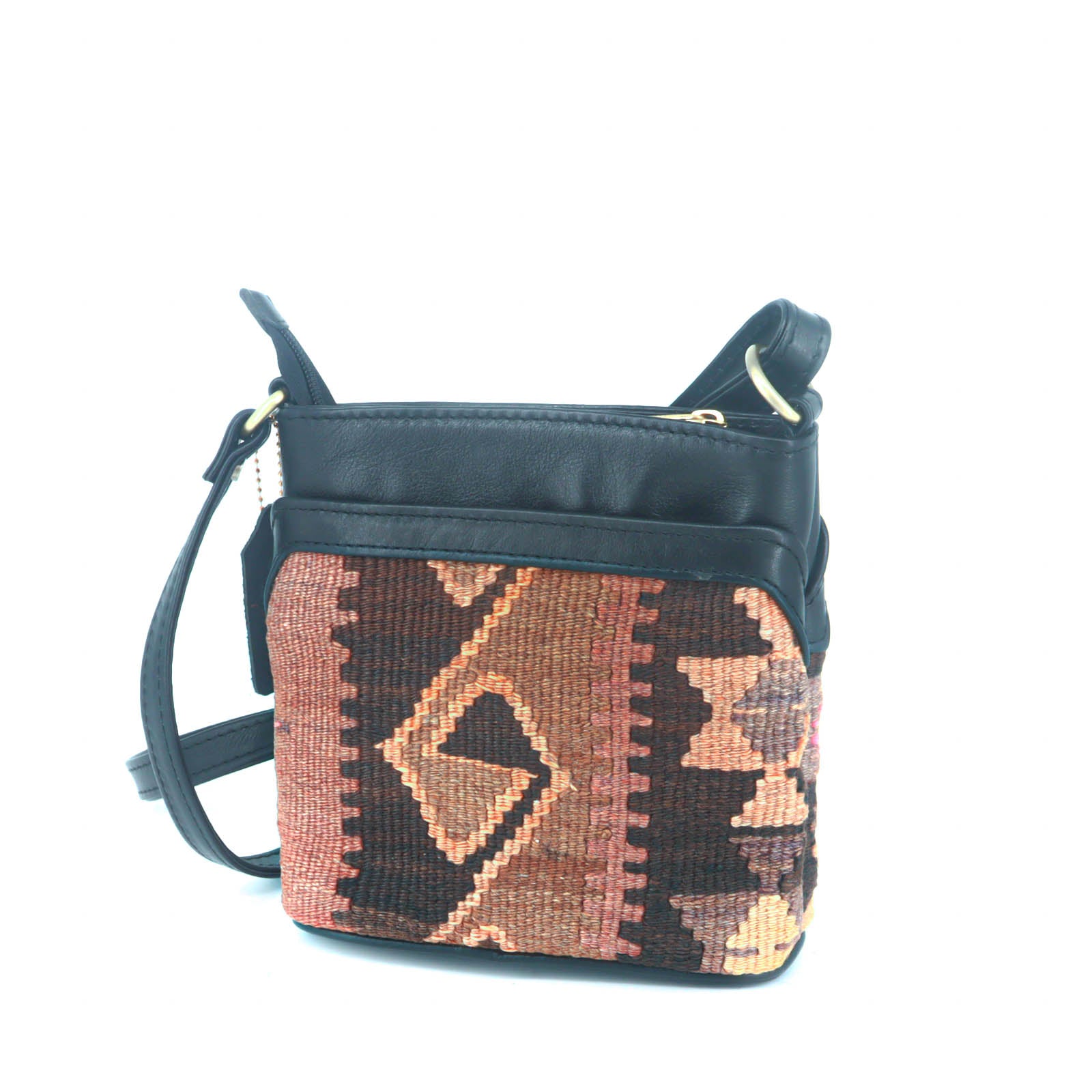 Maya Kilim Crossbody Leather Bag