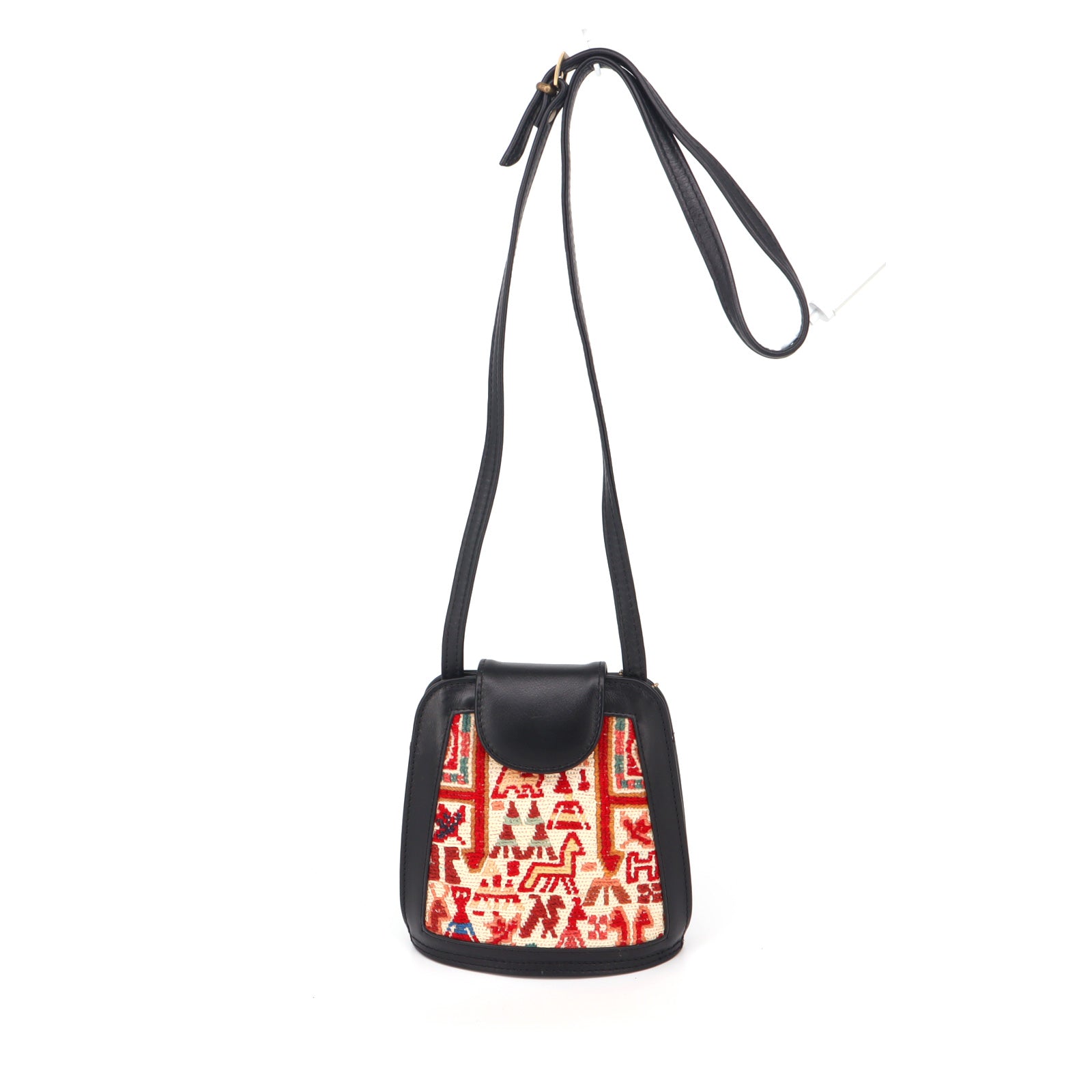 Solan Kilim Leather Crossbody Bag