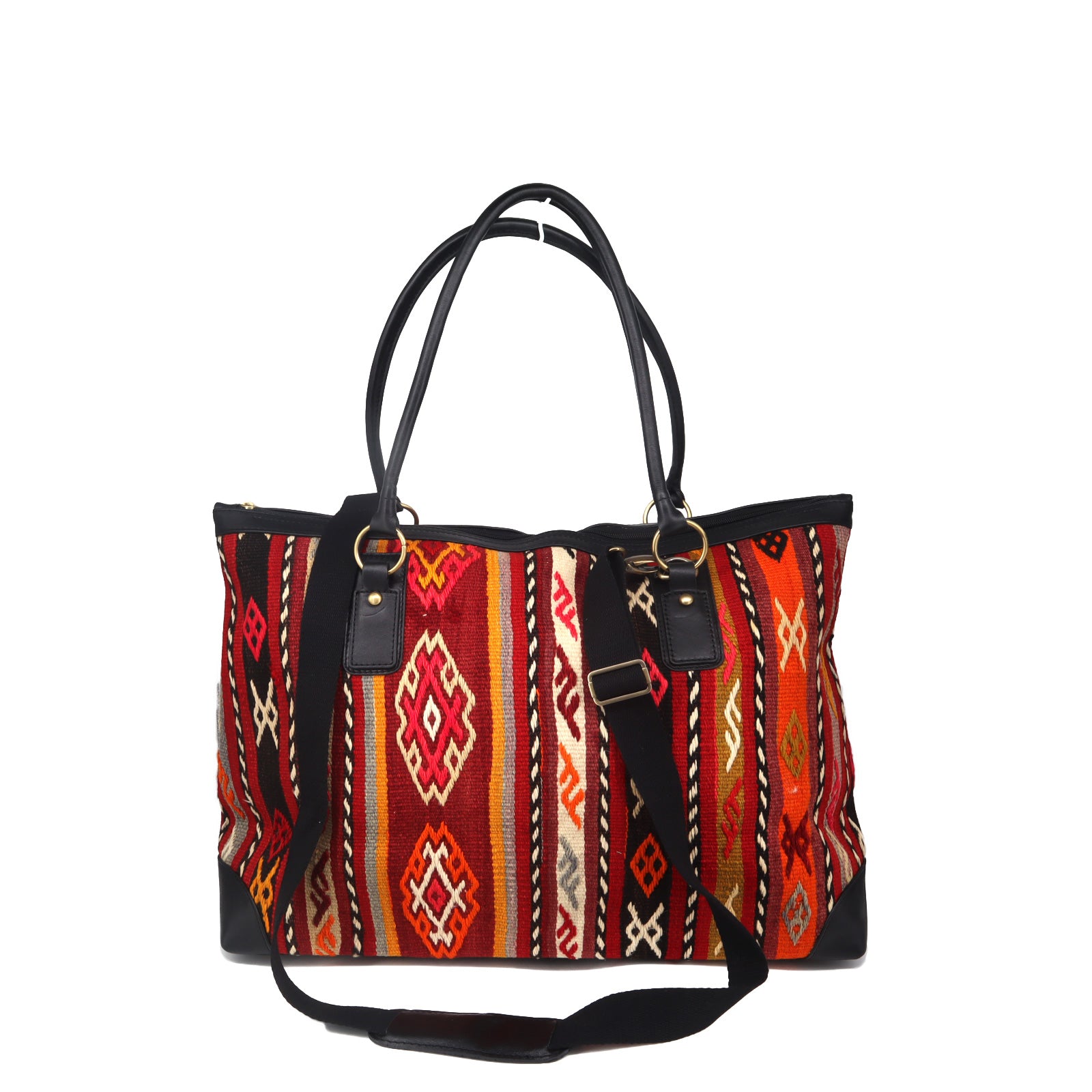Nomad Kilim Weekender Leather Bag