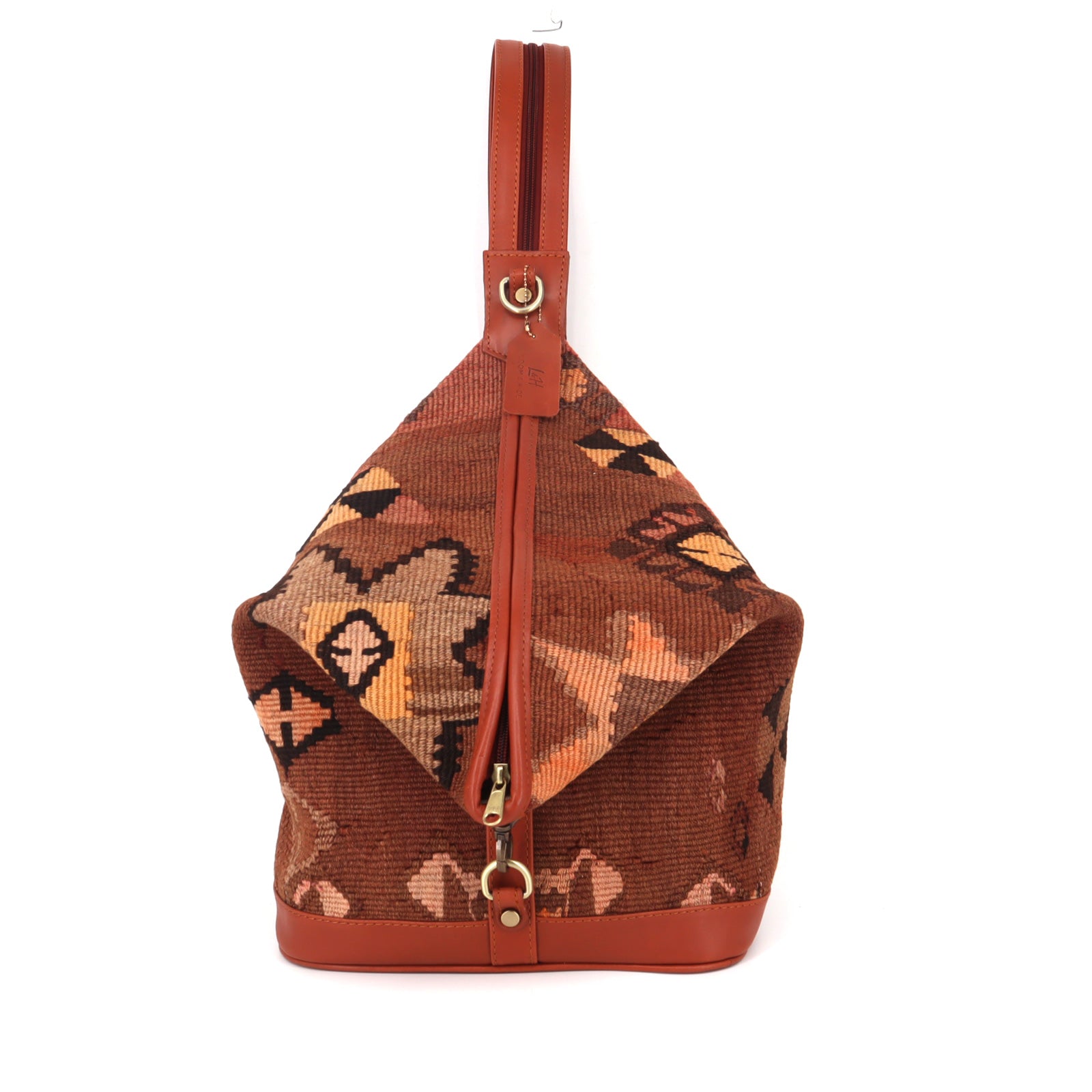 Zuri Kilim Convertible Leather Backpack