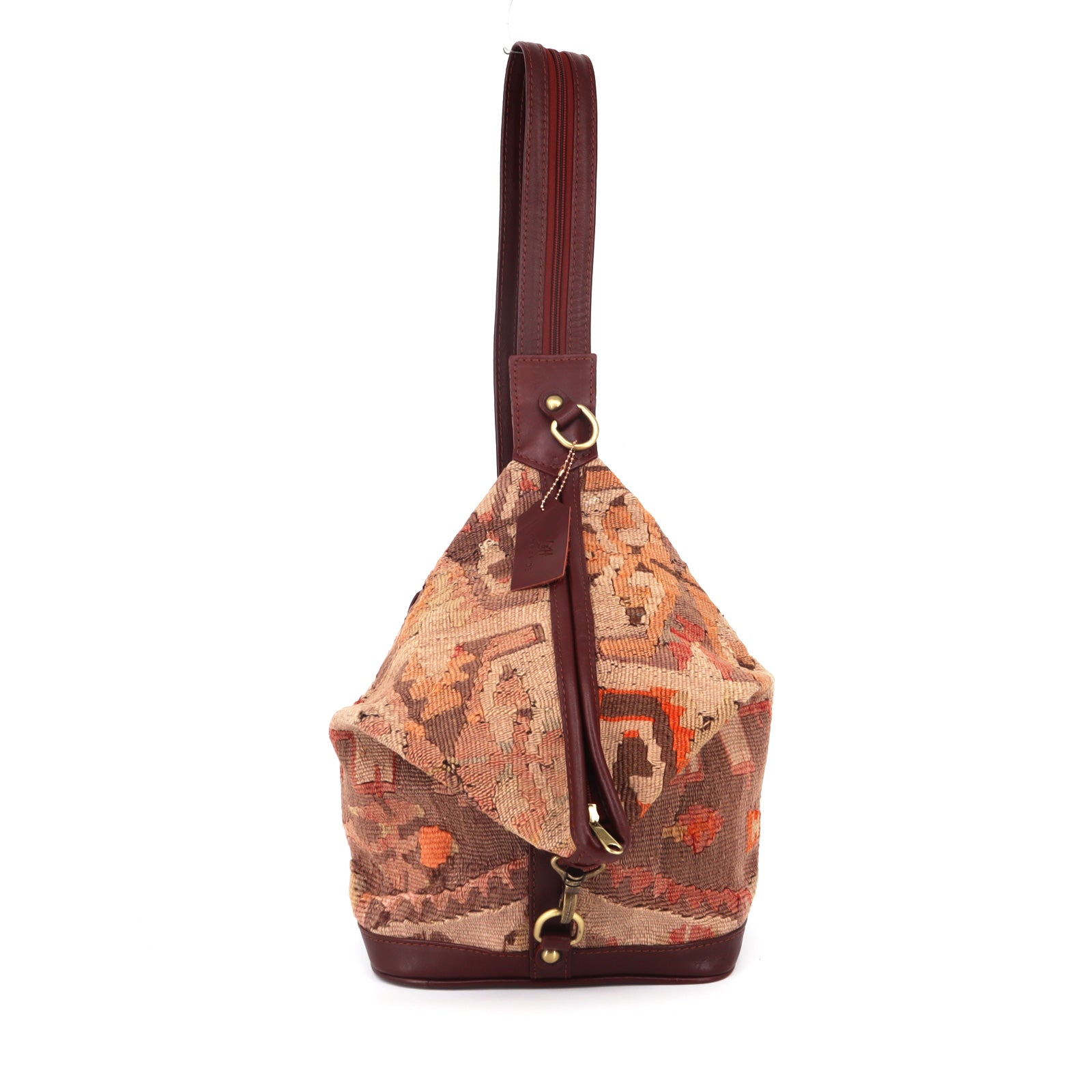 Amara Kilim Convertible Leather Backpack