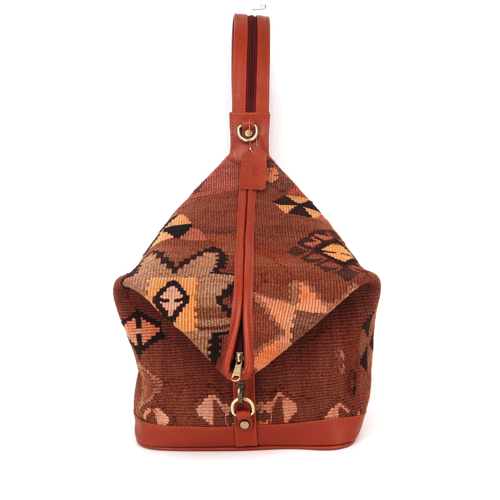 Zuri Kilim Convertible Leather Backpack