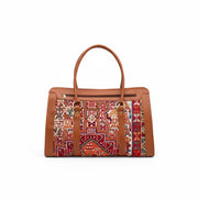Santorini Sumak Weekender Leather bag