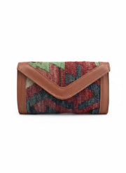 Nuru Kilim Clutch Leather