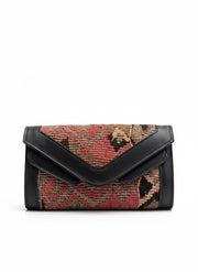 Amani Kilim Clutch Leather