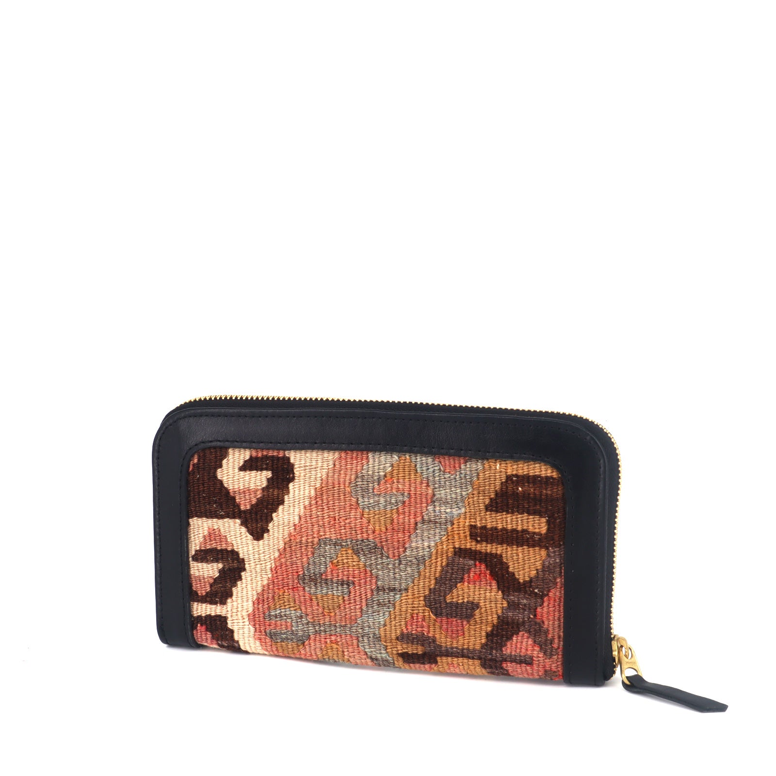 Aleppo Kilim Clutch Leather Bag - Image 5