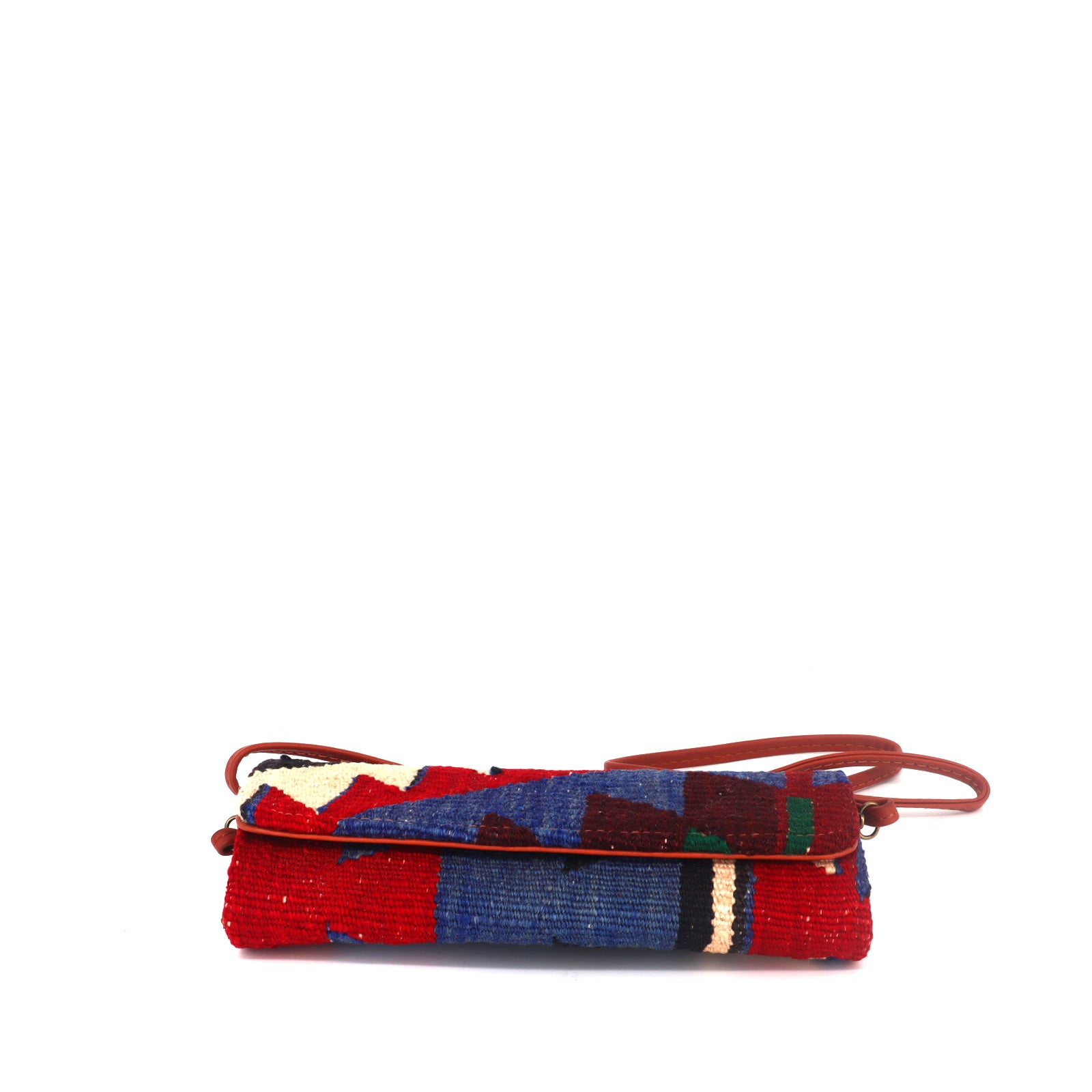 Allegra Kilim Clutch Leather Bag - Image 2
