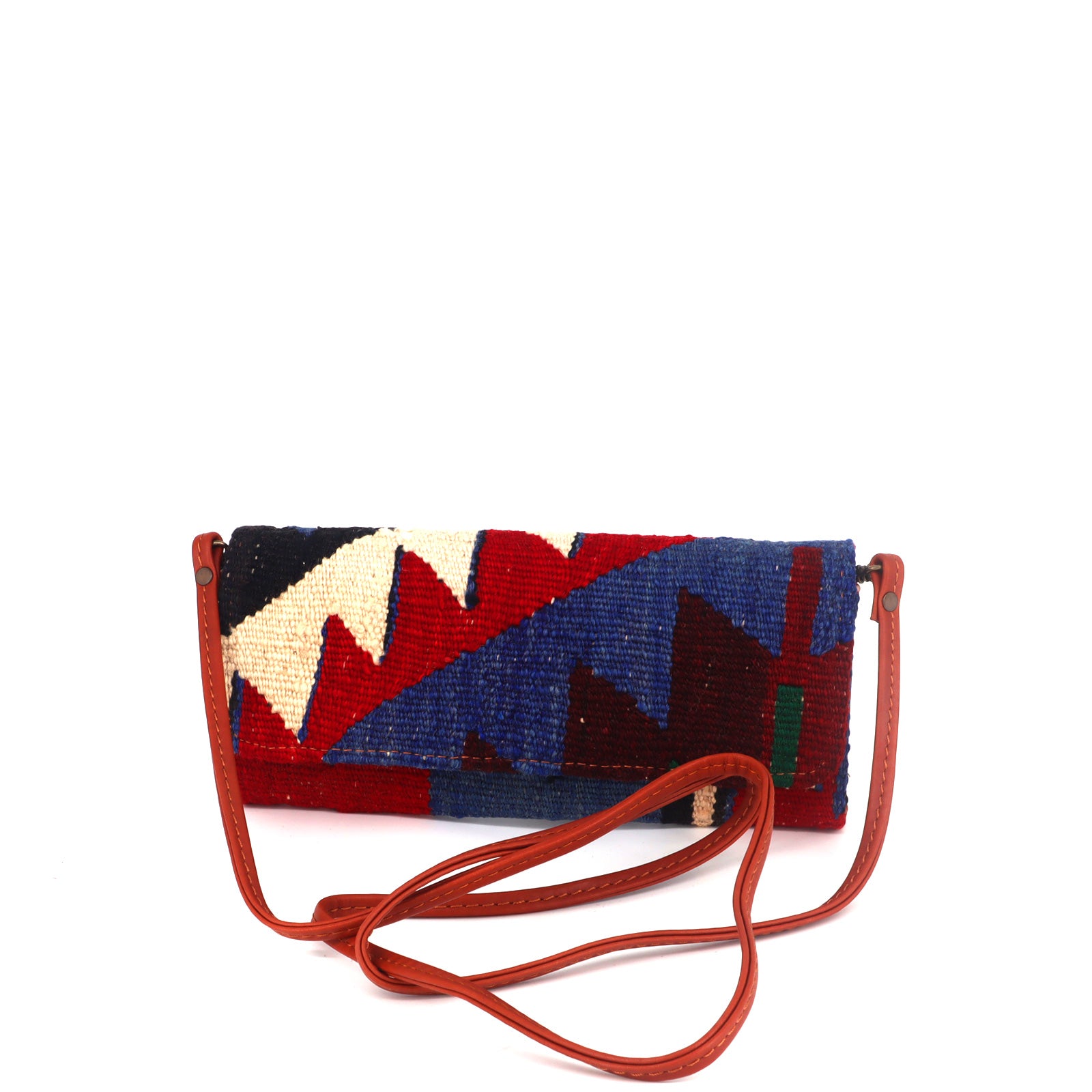 Allegra Kilim Clutch Leather Bag - Image 3
