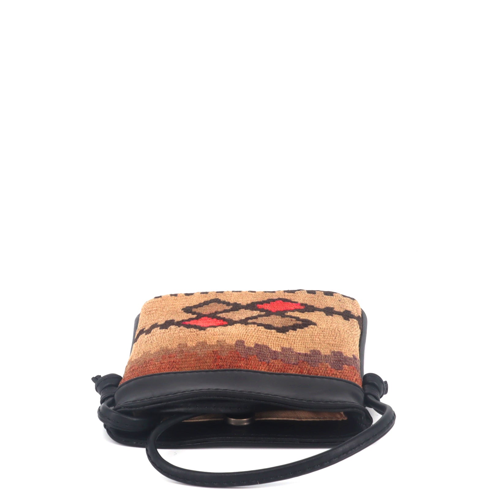 Angkor Kilim Crossbody Leather Bag - Image 3