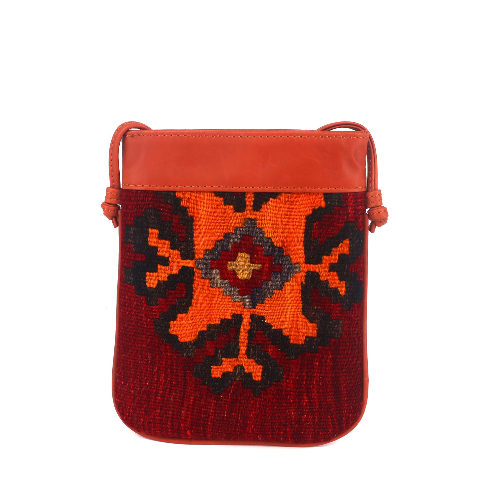 Athene Kilim Crossbody Leather Bag