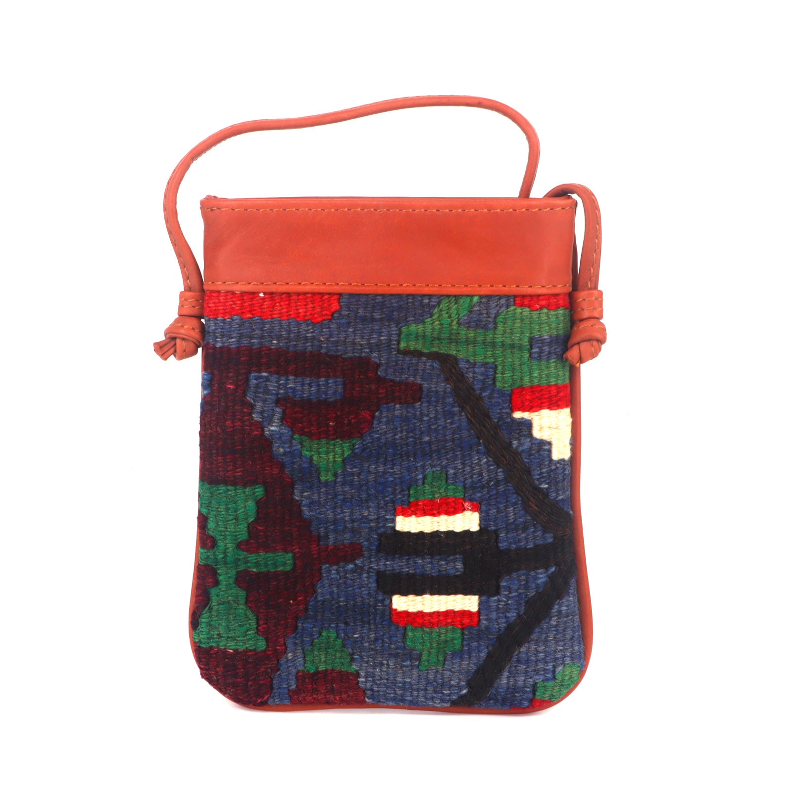 Bangkok Kilim Crossbody Leather Bag