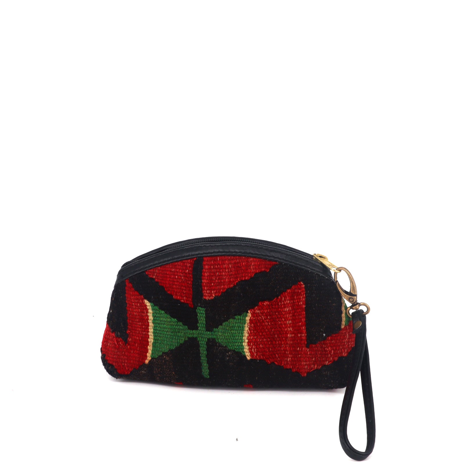 Barcelona Kilim Clutch Leather Bag - Image 2