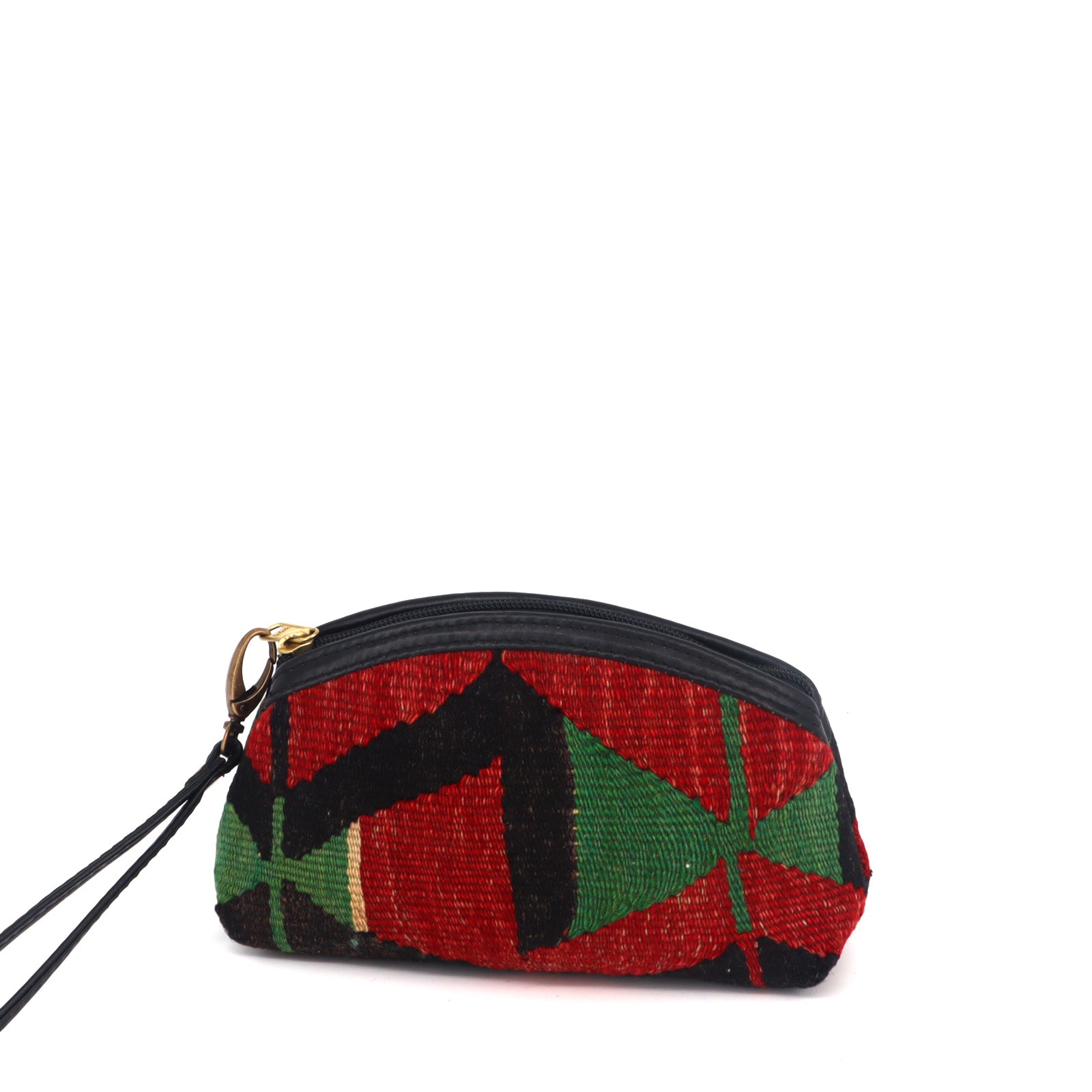 Barcelona Kilim Clutch Leather Bag - Image 3