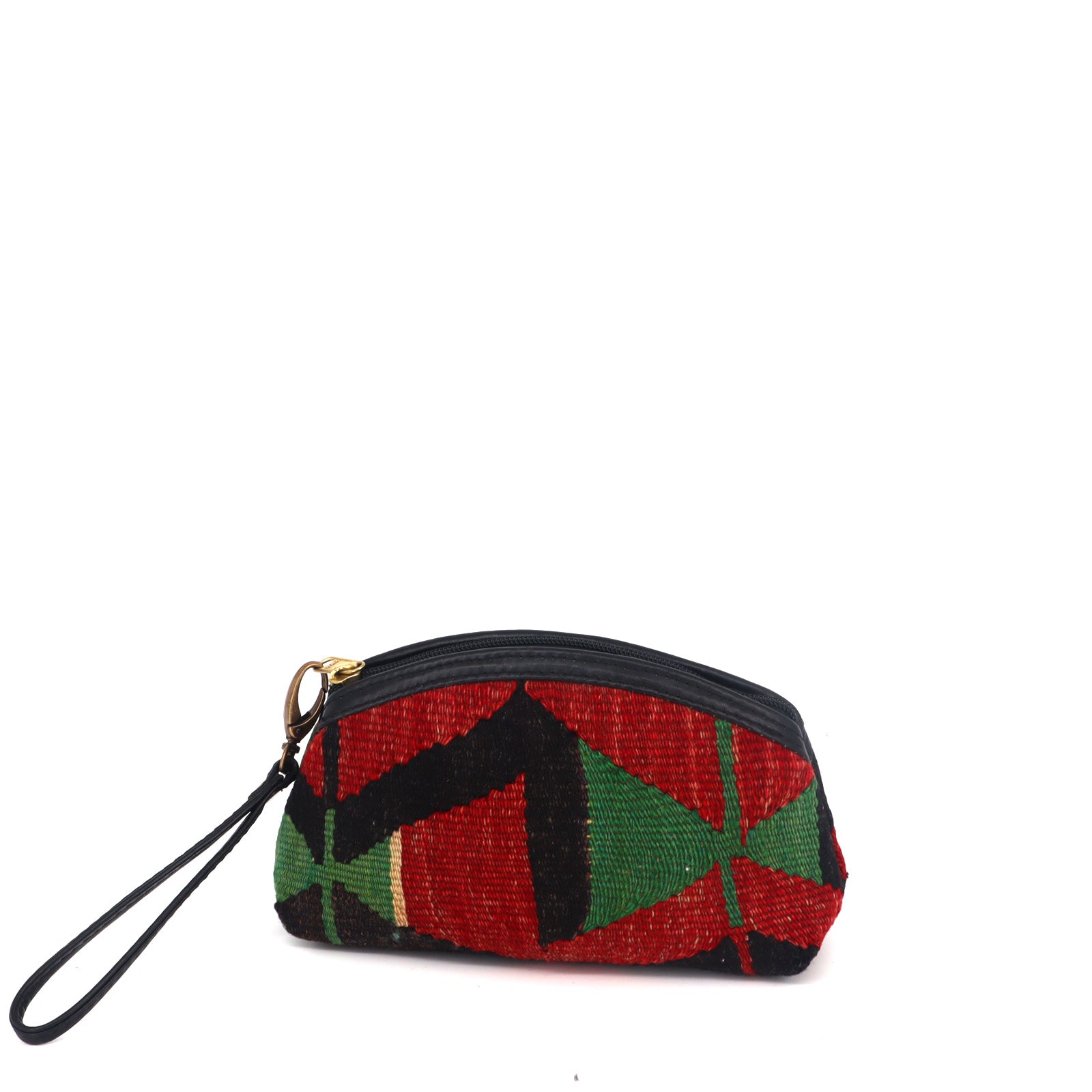 Barcelona Kilim Clutch Leather Bag - Image 4