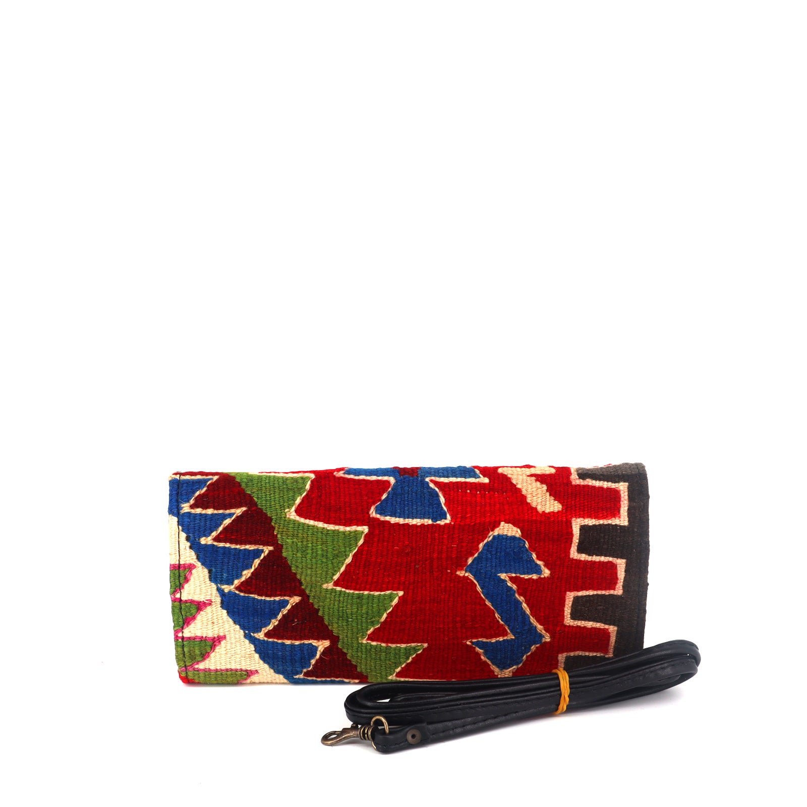 Celia Kilim Clutch Leather Bag