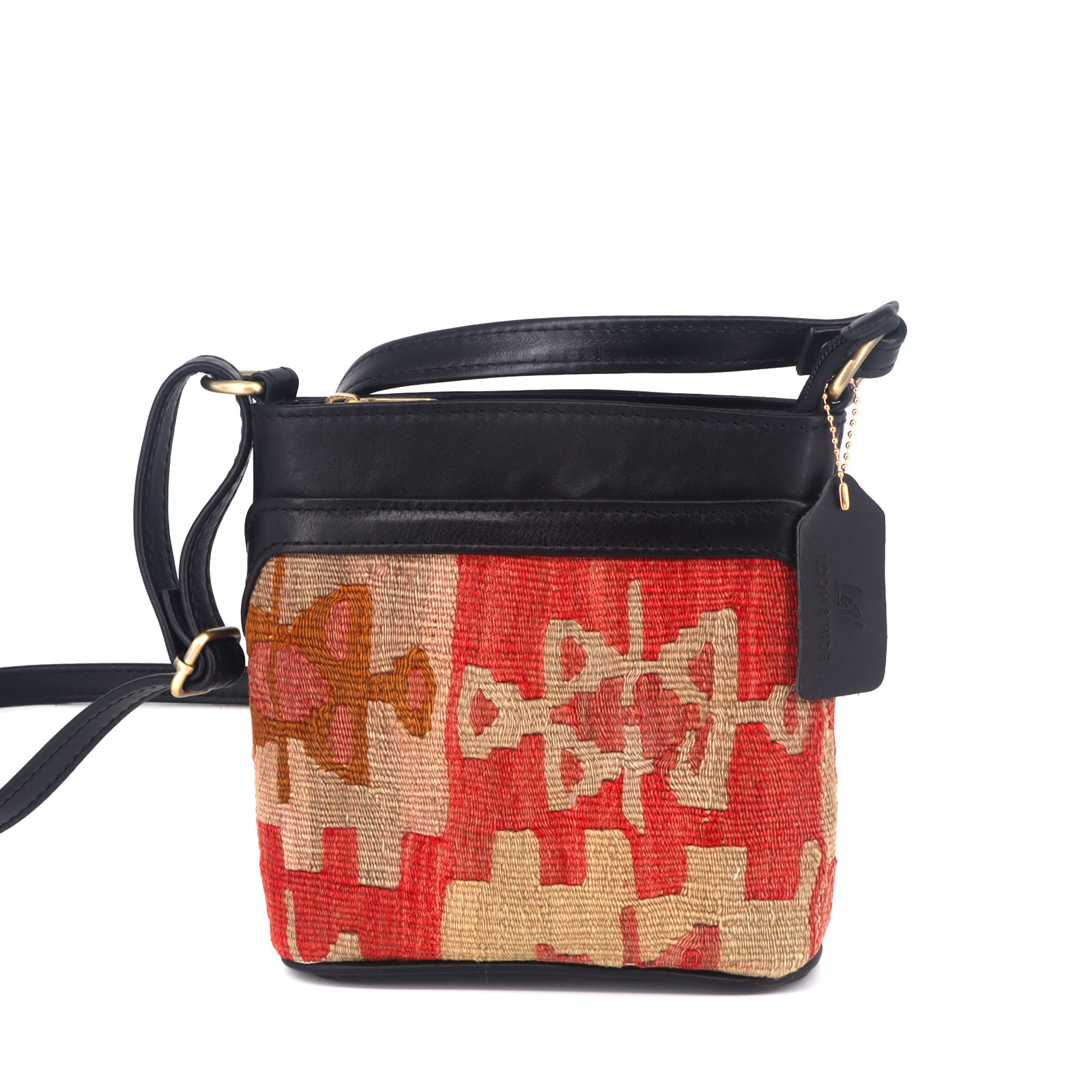 Jade Kilim Crossbody Leather Bag