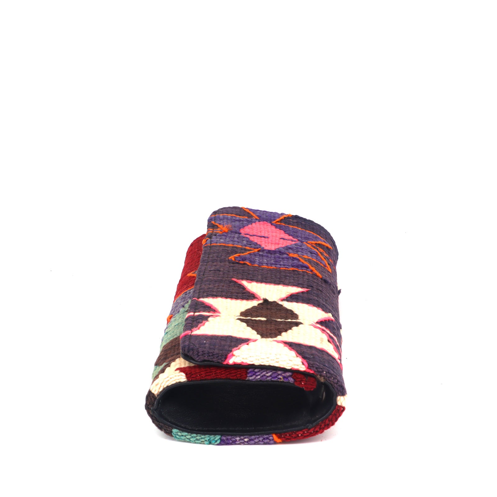 Layla Kilim Clutch Leather Bag - Image 4