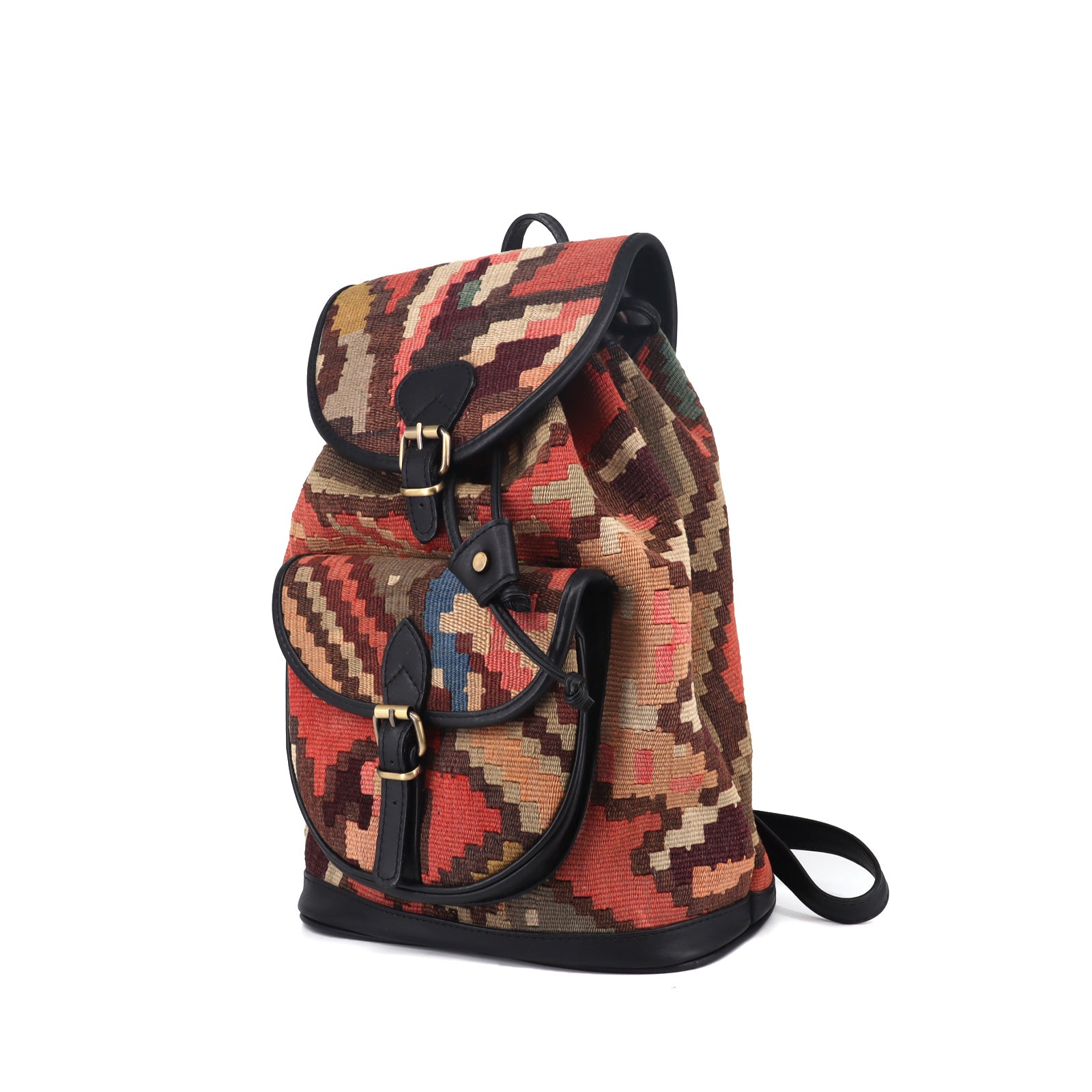 Sahara Kilim Leather Backpacks Bag