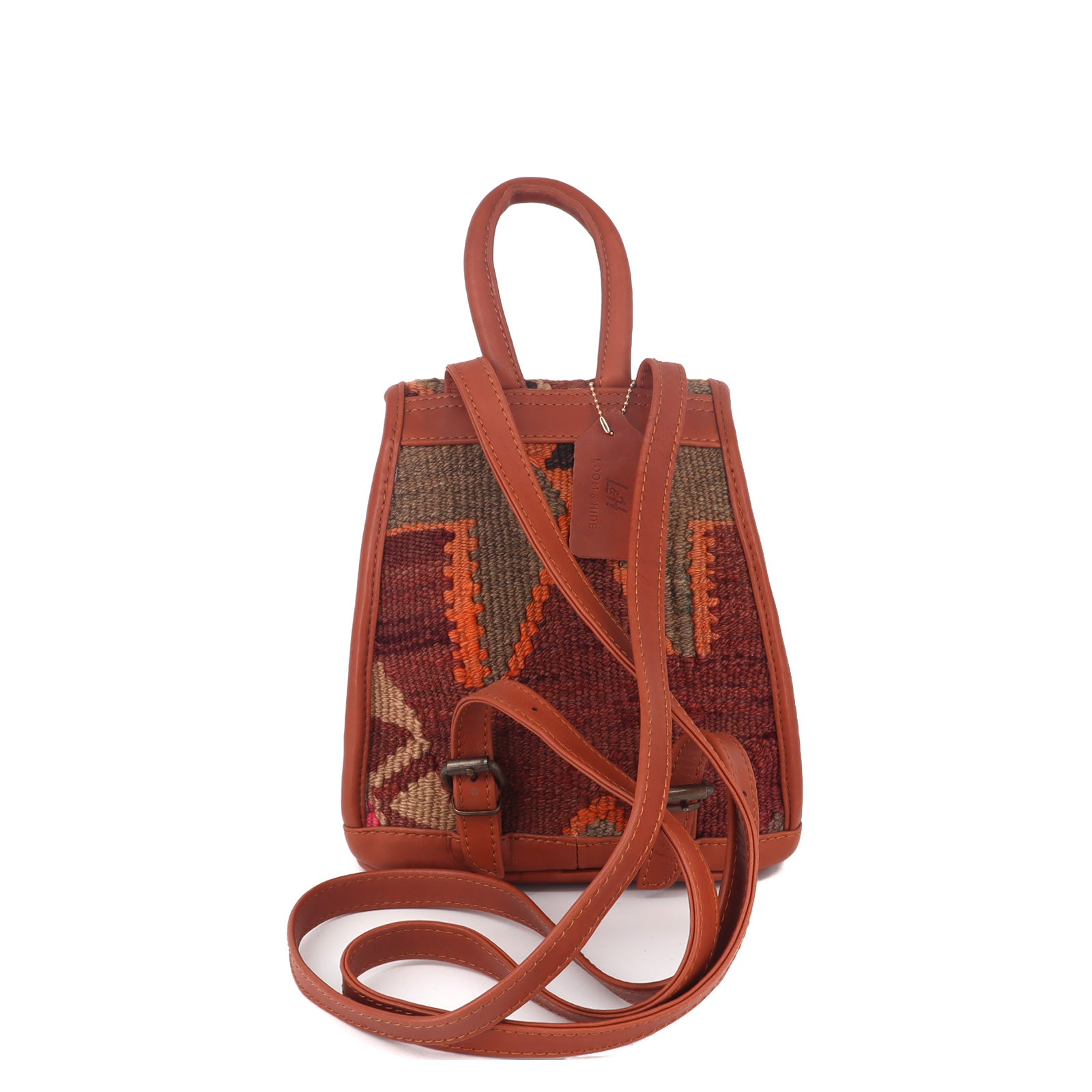 Atlas Kilim Leather Backpacks Bag