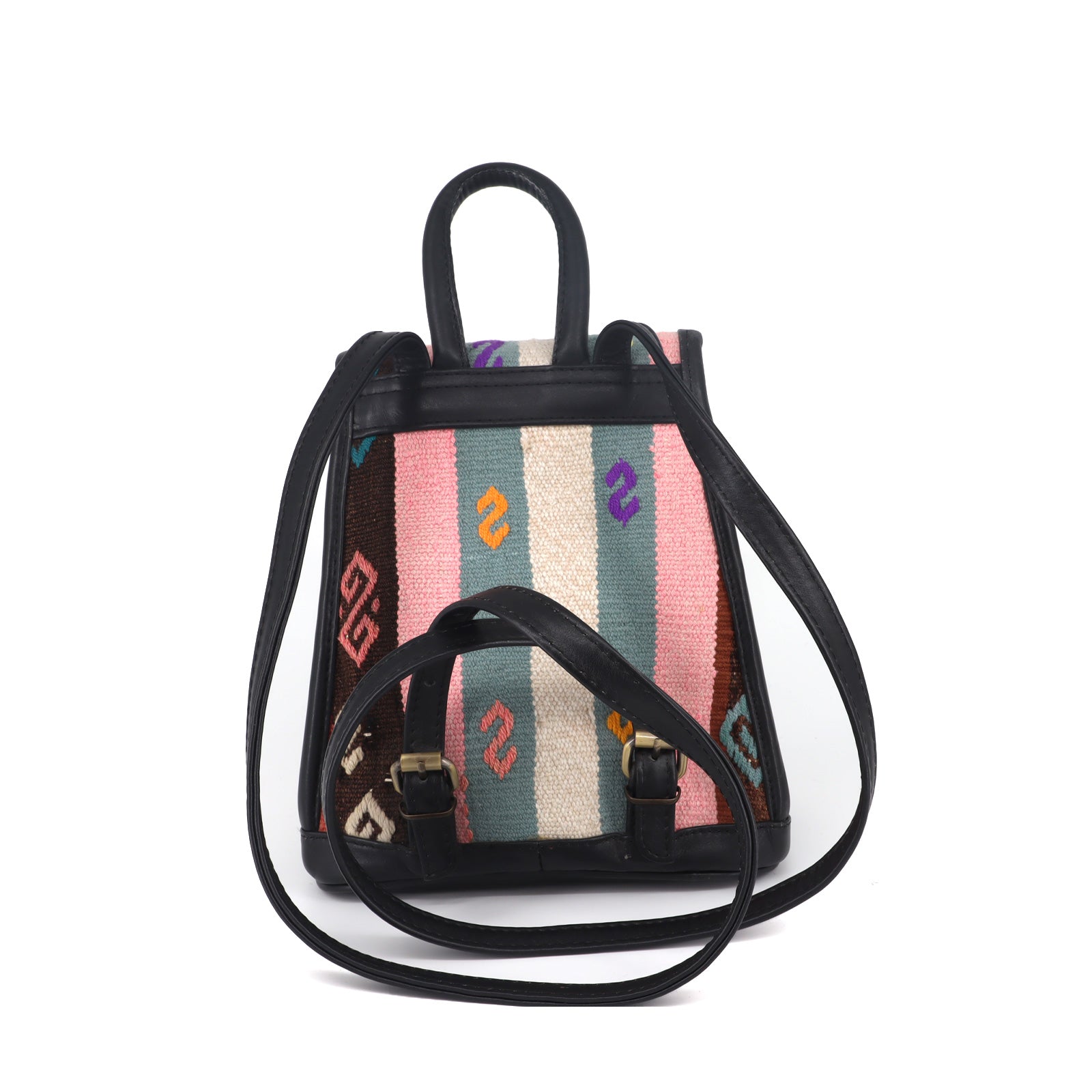 Antalya Kilim Leather Backpacks Bag