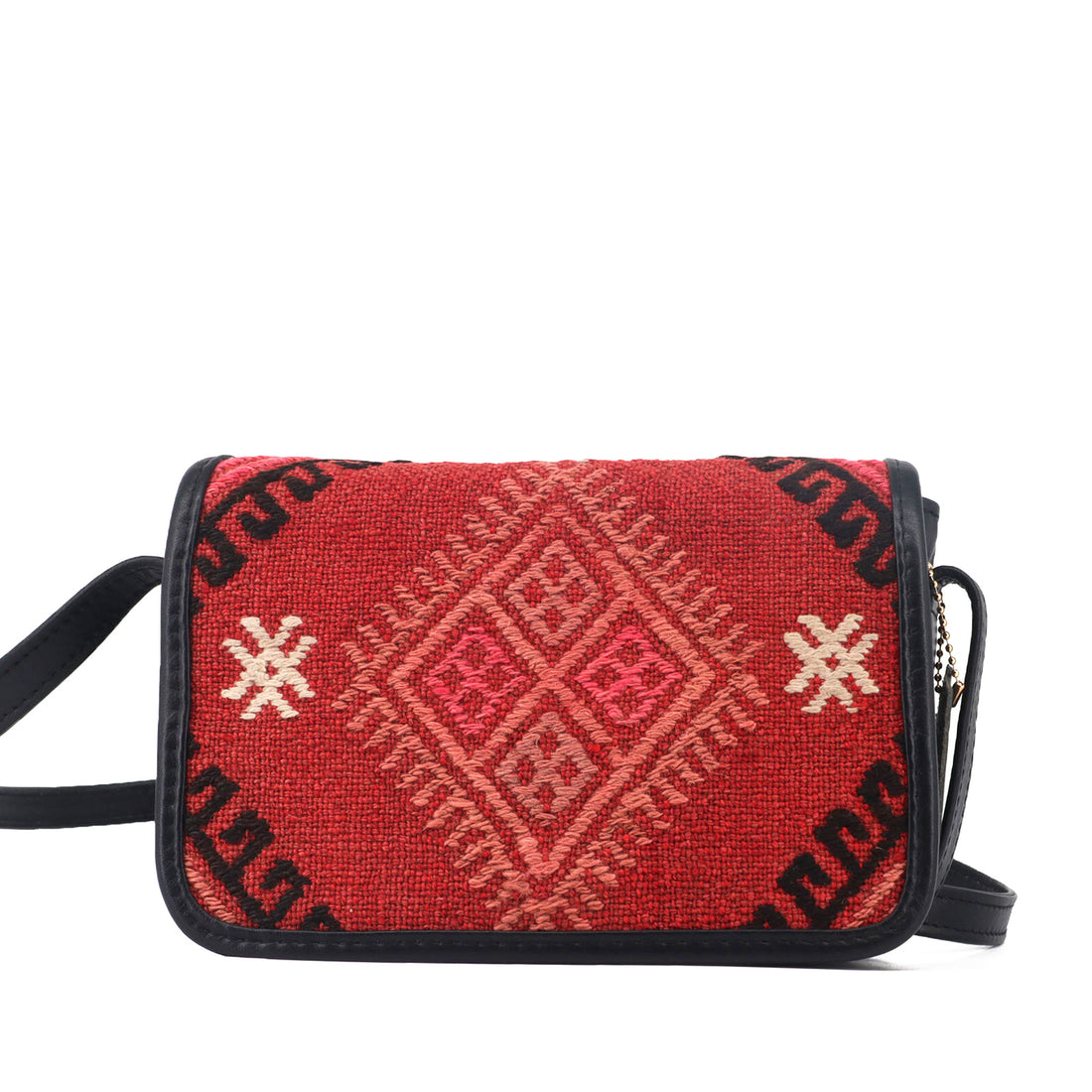 Serengeti Kilim Leather Crossbody Bag