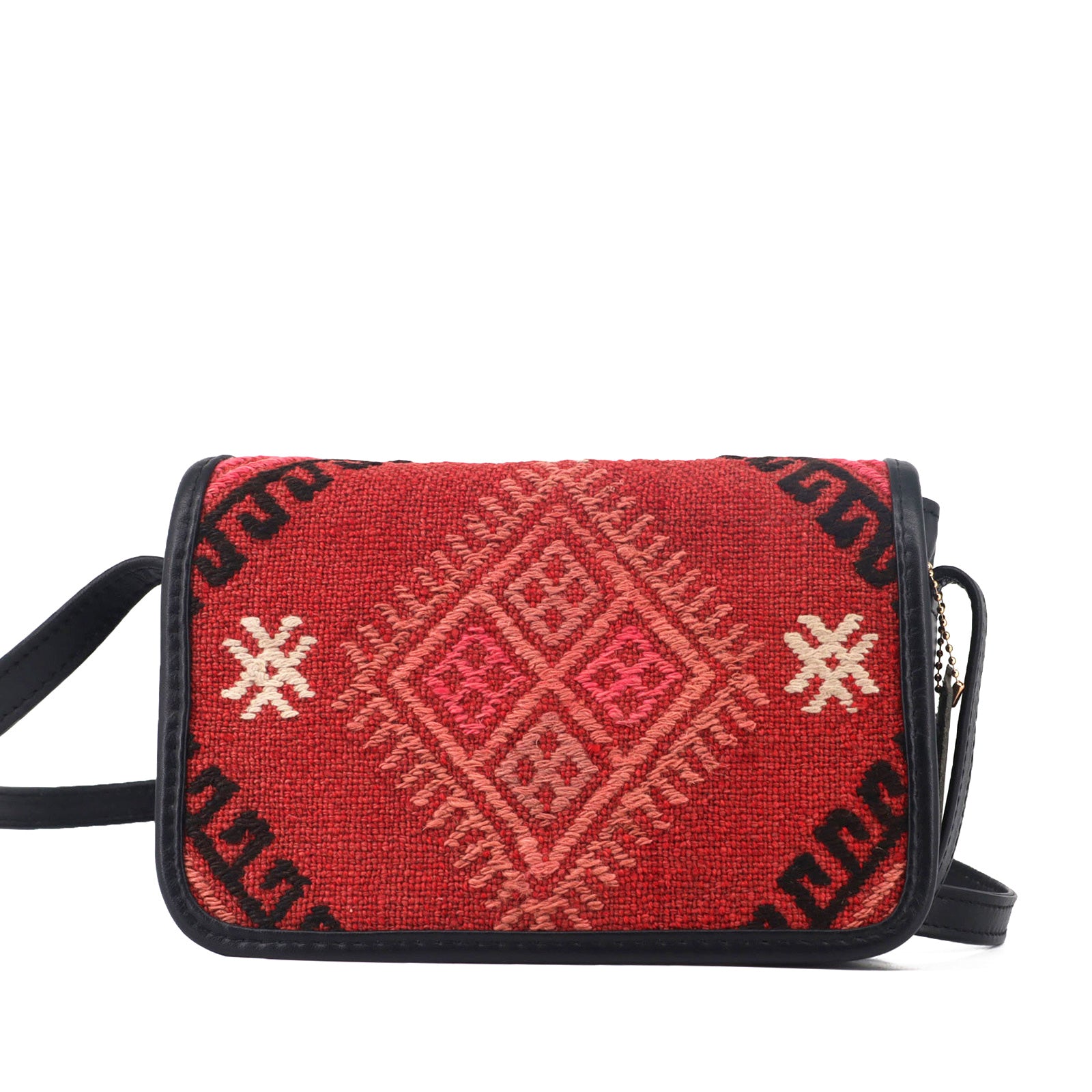 Serengeti Kilim Leather Crossbody Bag