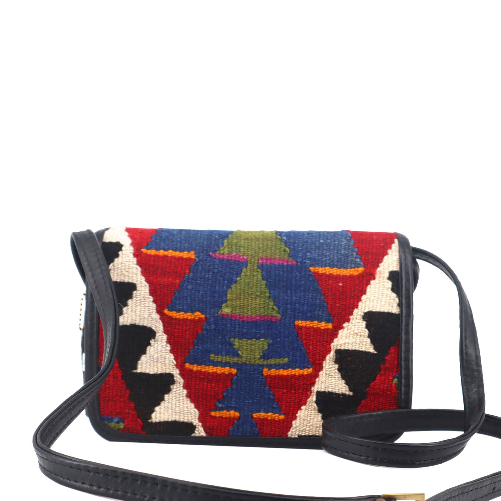 Caravan Kilim Leather Crossbody Bag