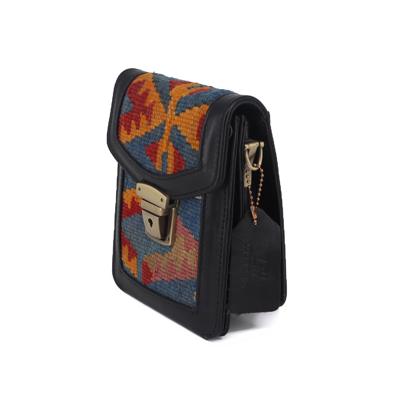 Petra Kilim Leather Crossbody Bag
