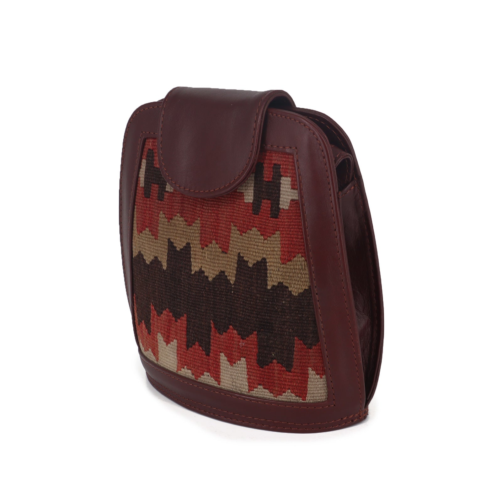 Caspian Kilim Leather Crossbody Bag