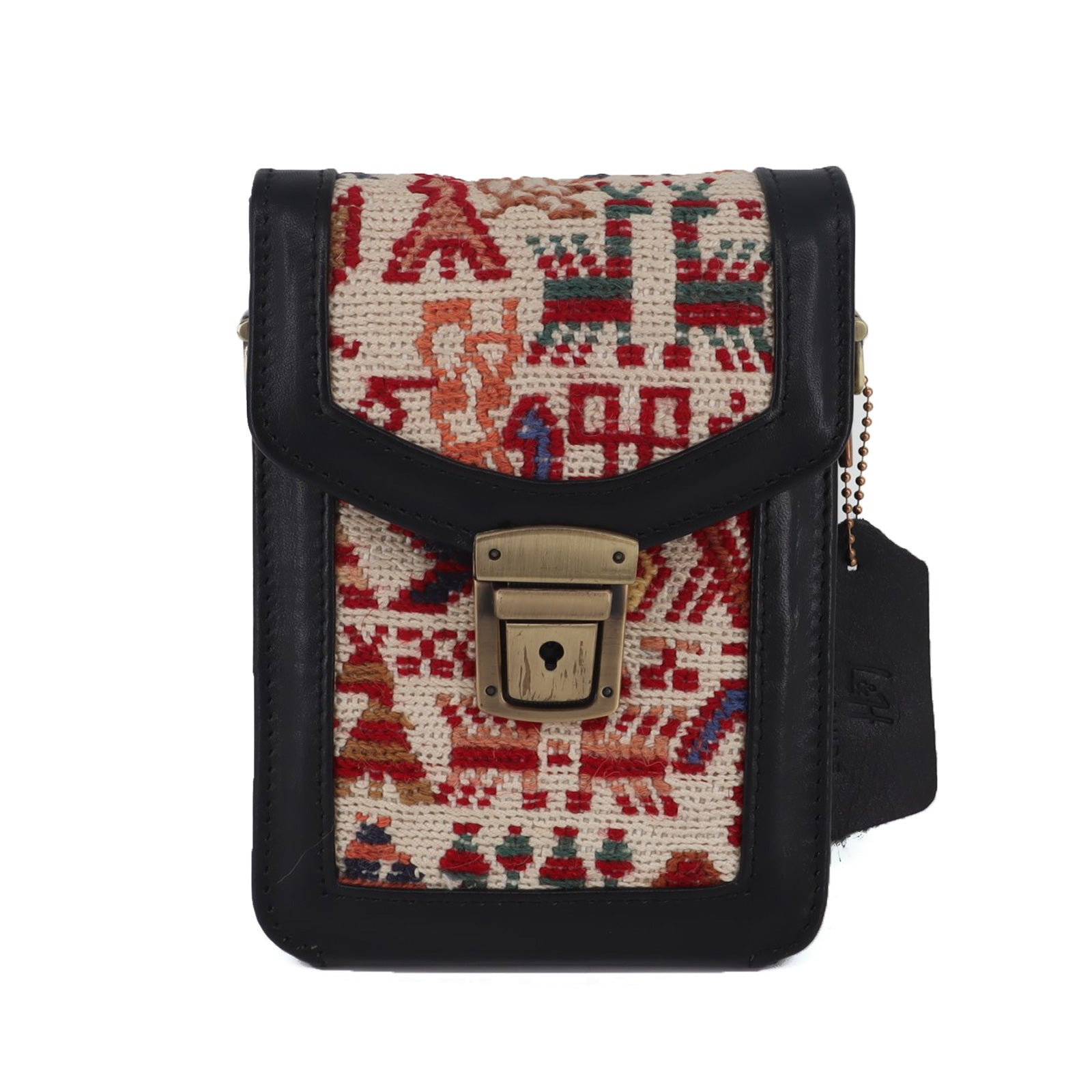 Marrakesh Kilim Leather Crossbody Bag