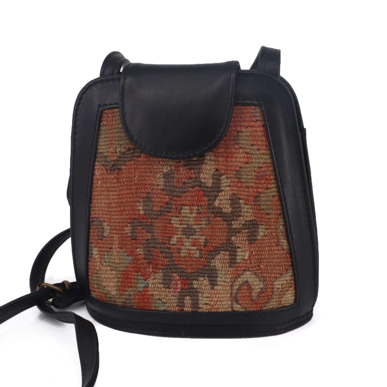 Aris Kilim Leather Crossbody Bag