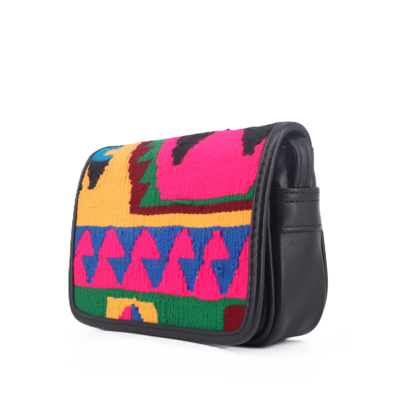 Sahara Kilim Leather Crossbody Bag