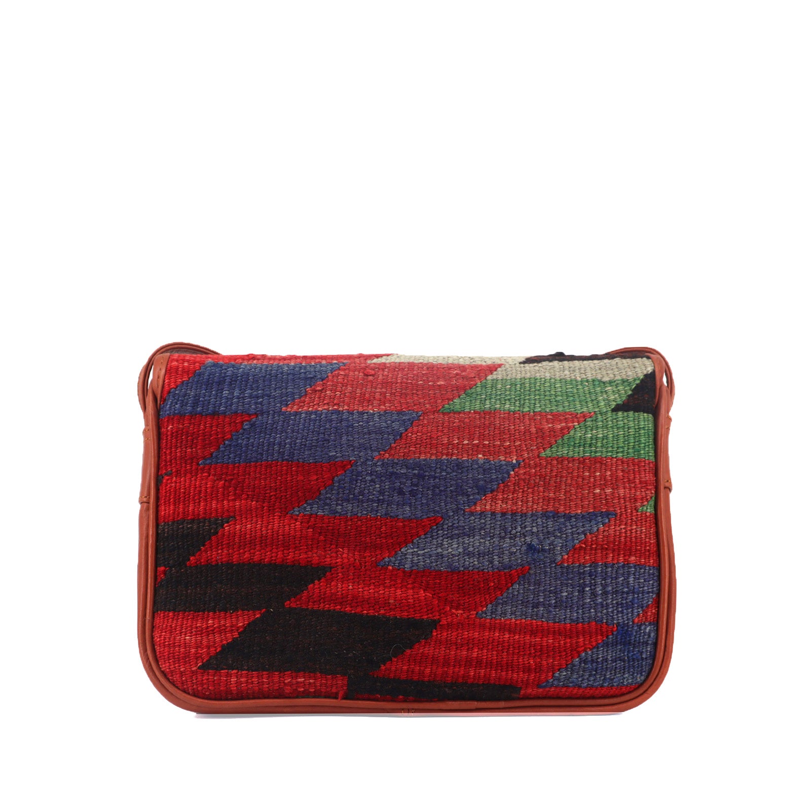 Sahara Mirage Kilim Leather Crossbody Bag