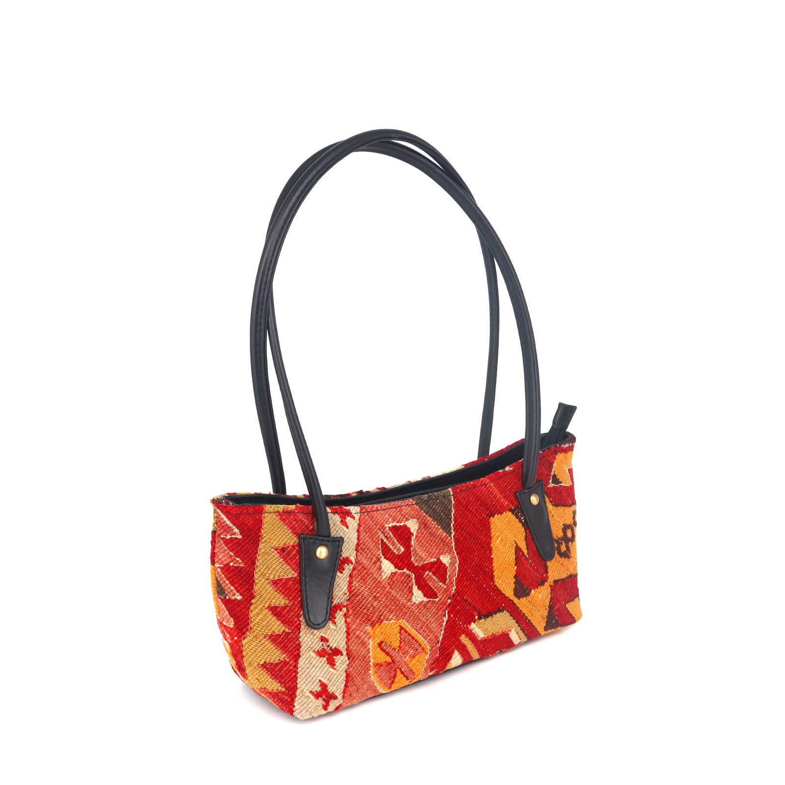 Serengeti Kilim Leather Shoulder Bag