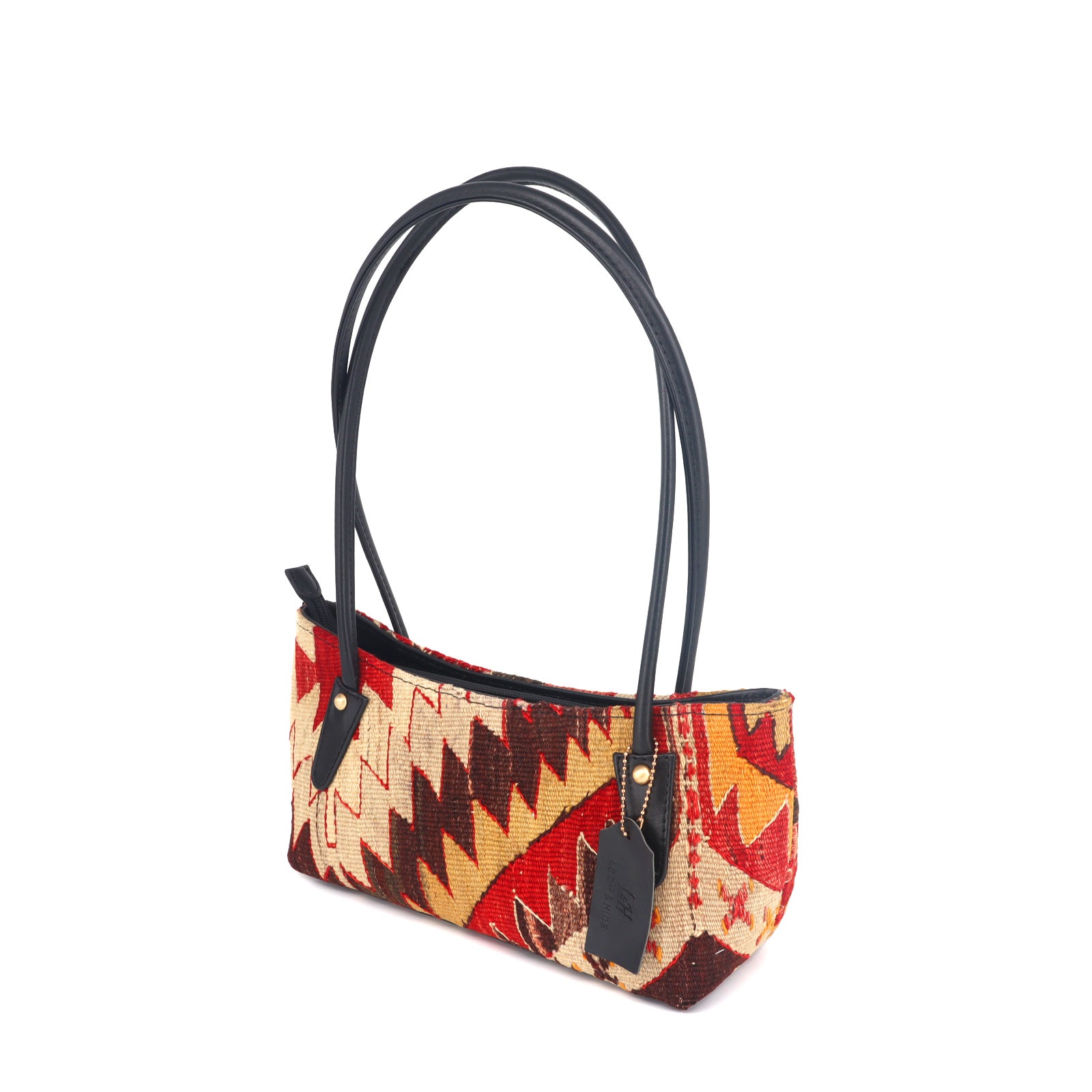 Serengeti Kilim Leather Shoulder Bag