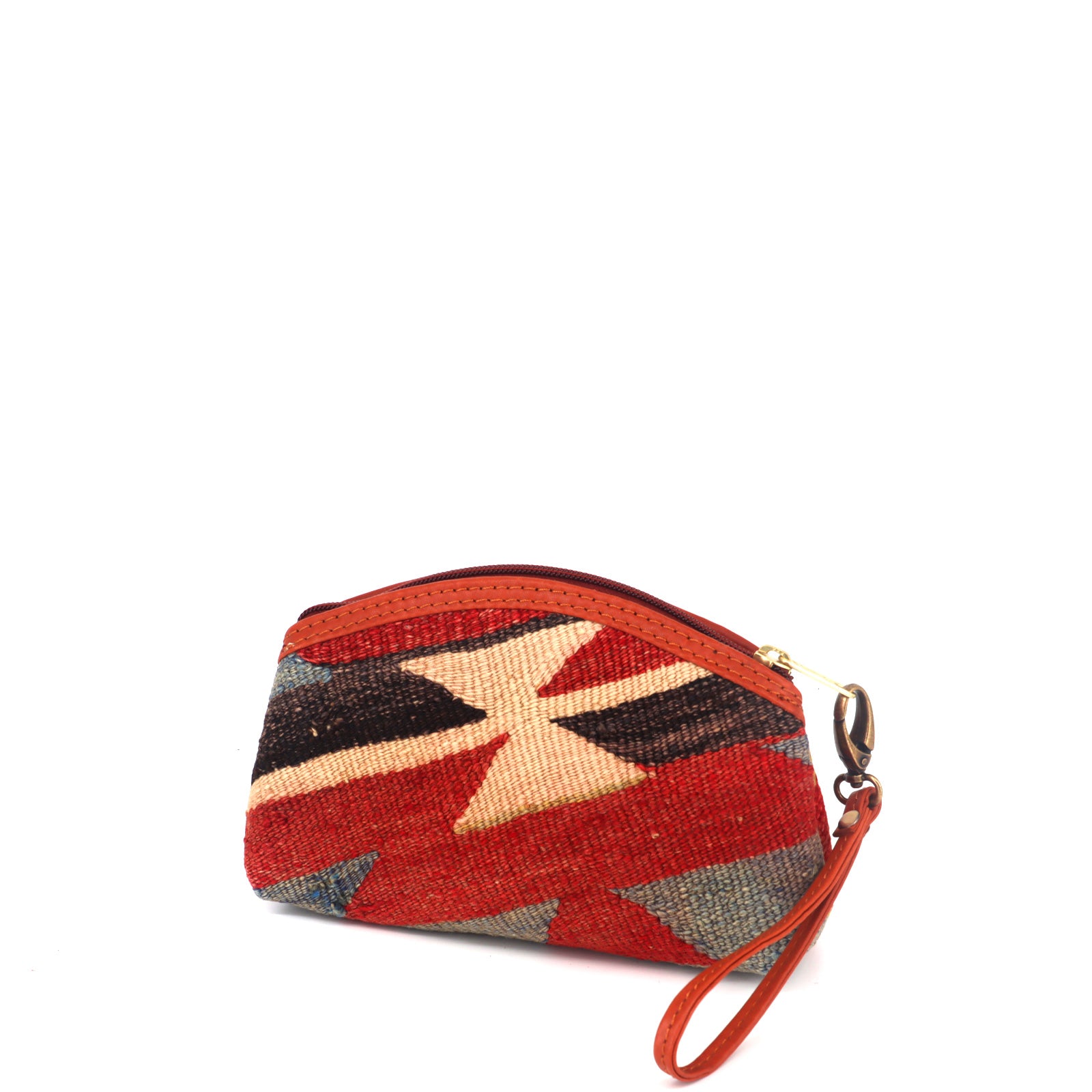Osaka Kilim Clutch Leather Bag - Image 2