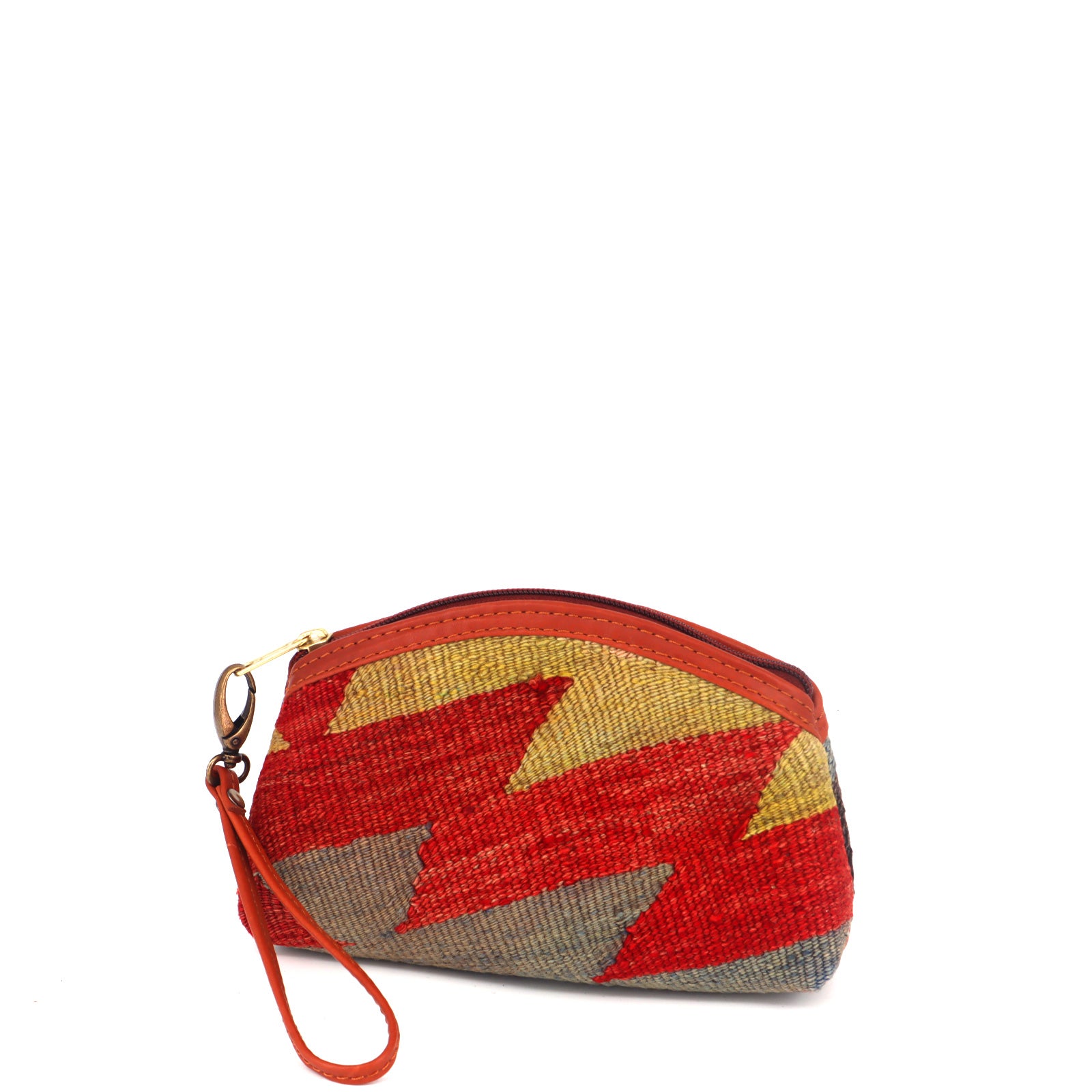 Osaka Kilim Clutch Leather Bag - Image 3