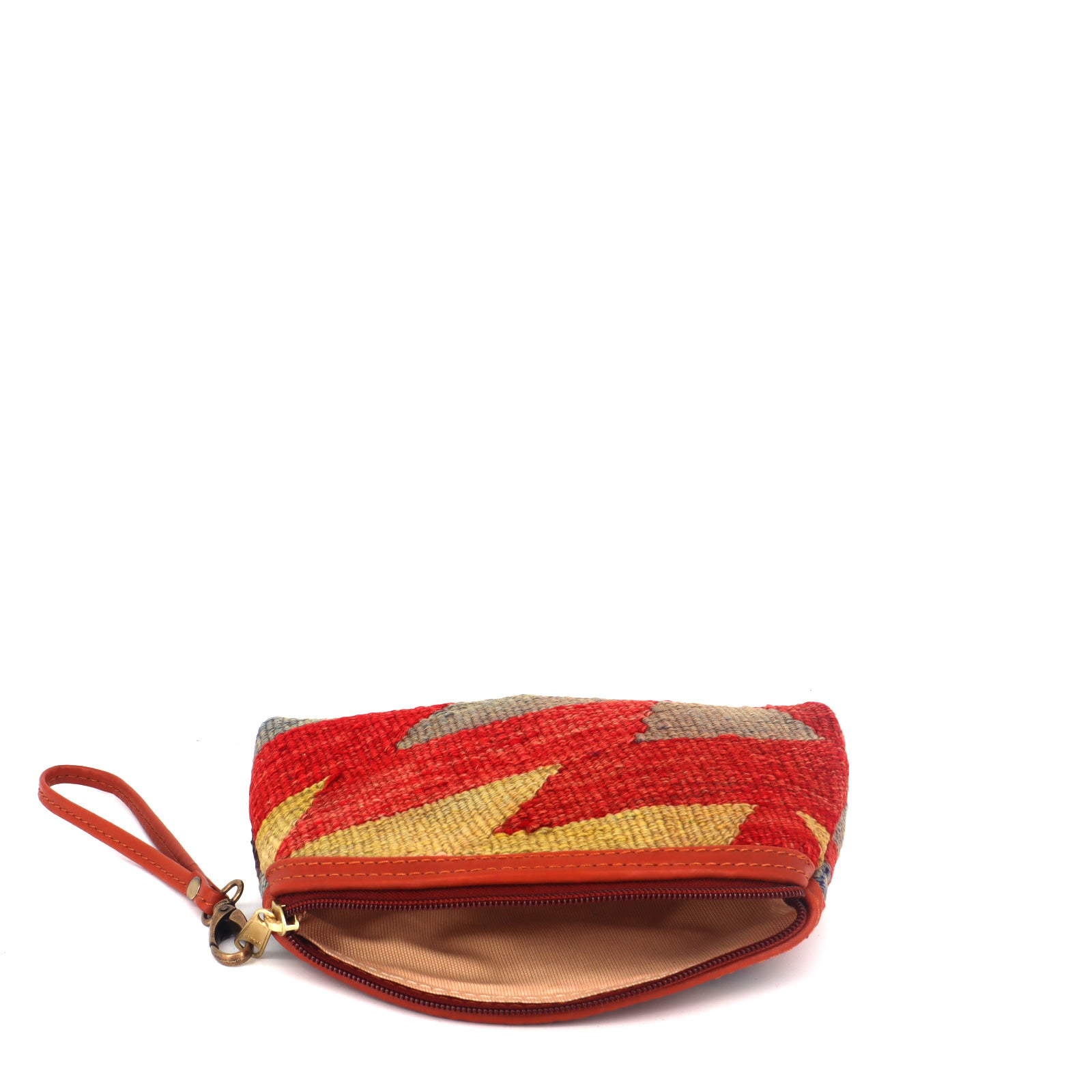 Osaka Kilim Clutch Leather Bag - Image 4