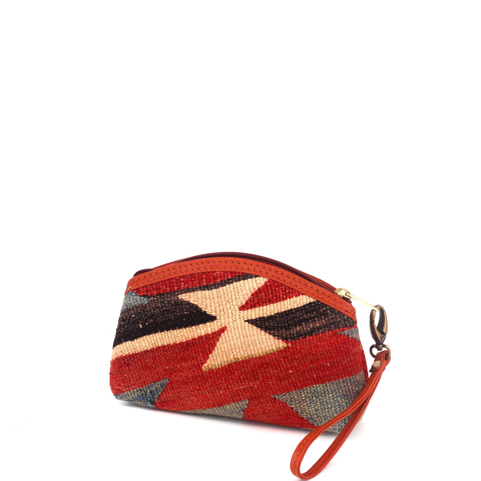 Osaka Kilim Clutch Leather Bag