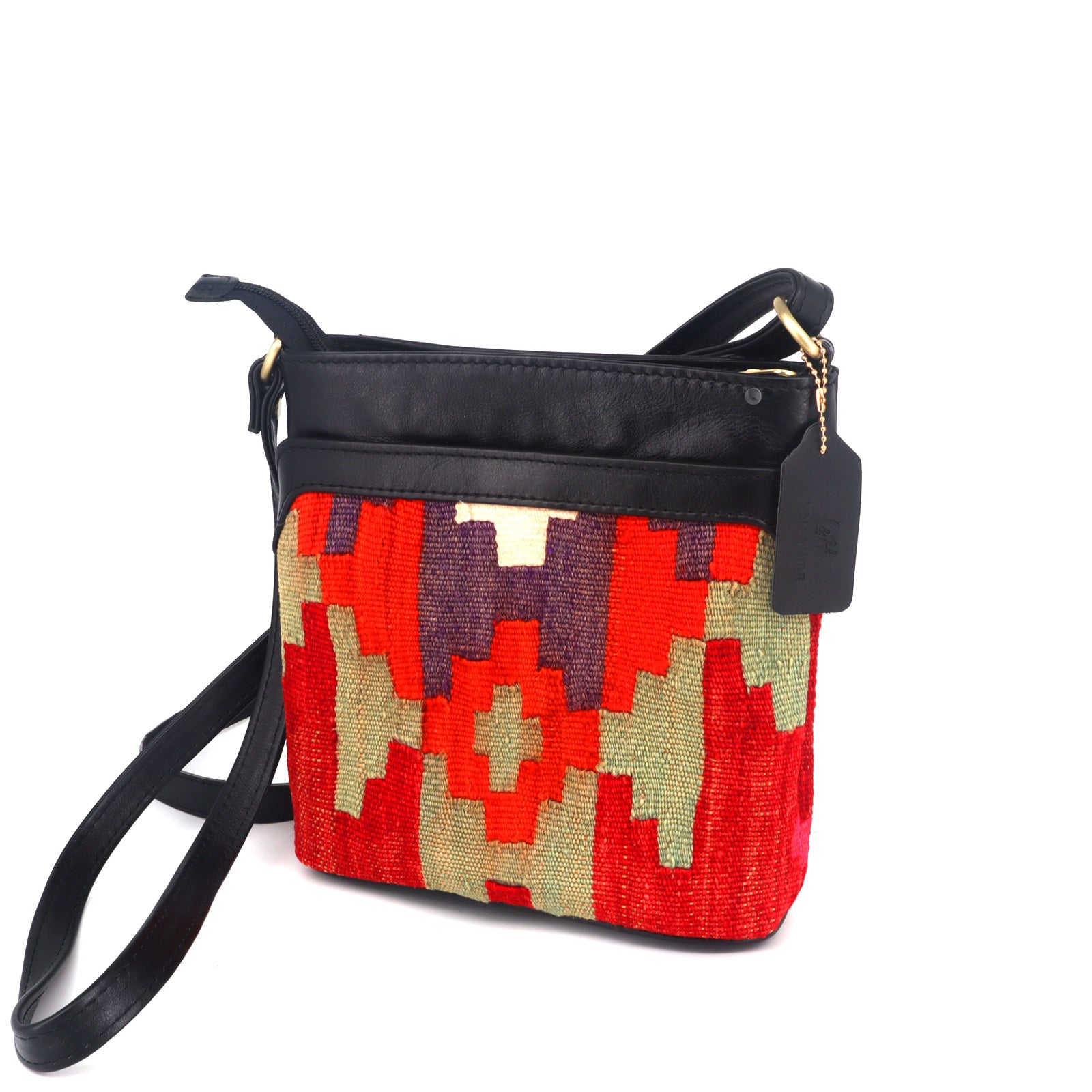 Phoenix Kilim Crossbody Leather Bag - Image 4