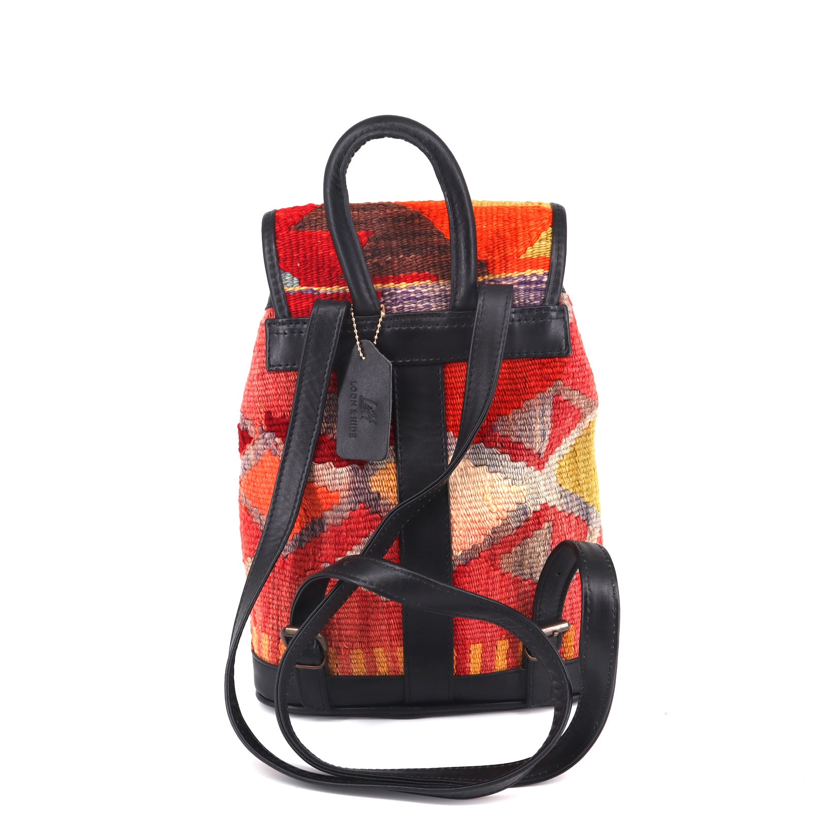 Caravan Kilim Leather Backpacks Bag