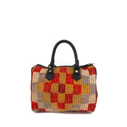 Oasis Kilim Leather Mini Duffle Bag