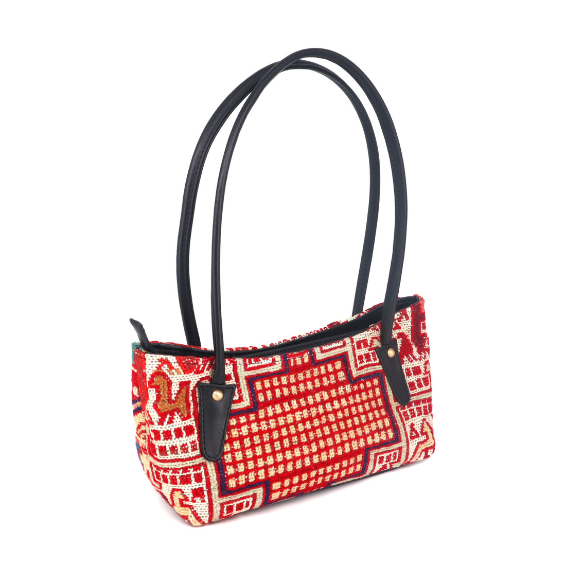 Sahara Kilim Leather Shoulder Bag