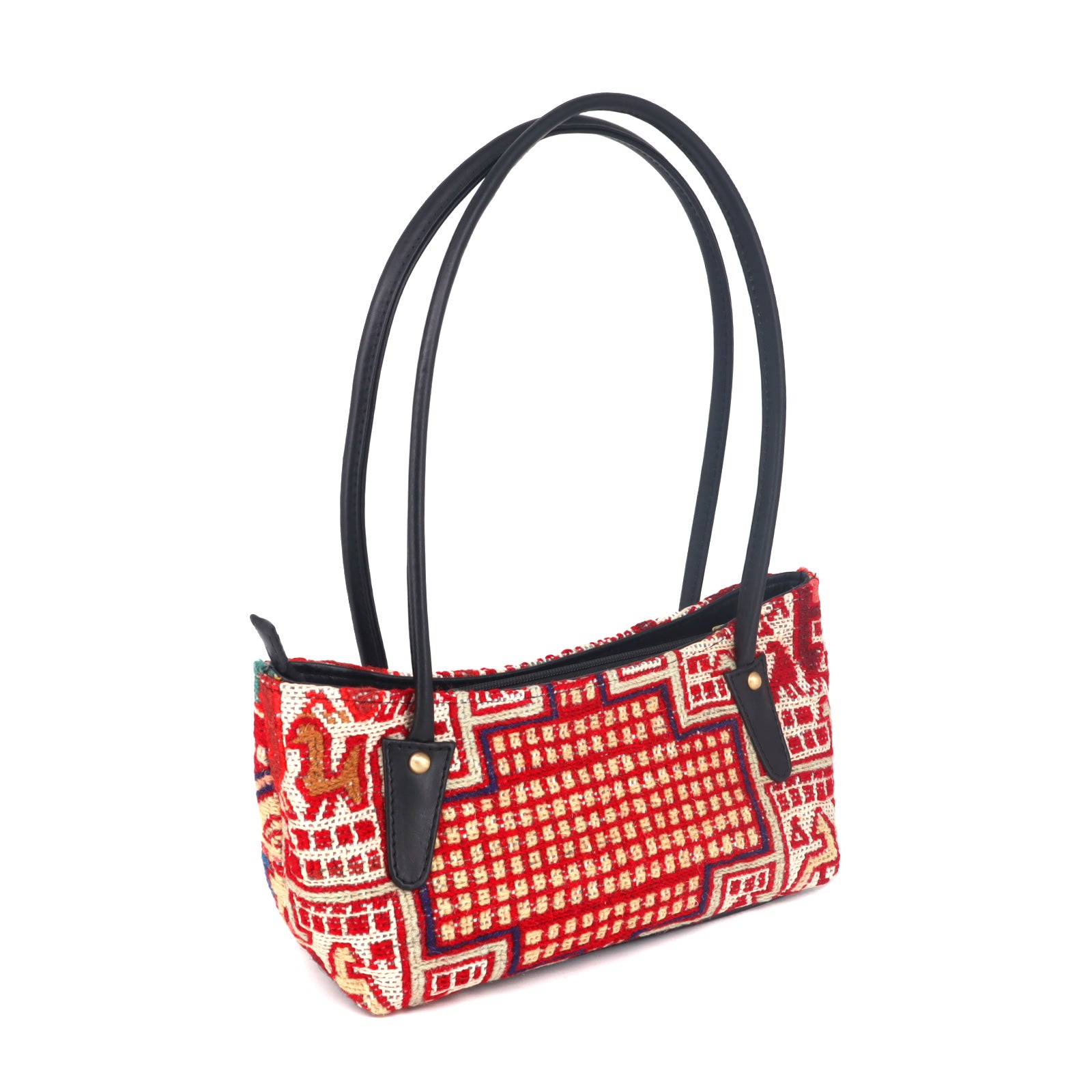 Sahara Kilim Leather Shoulder Bag