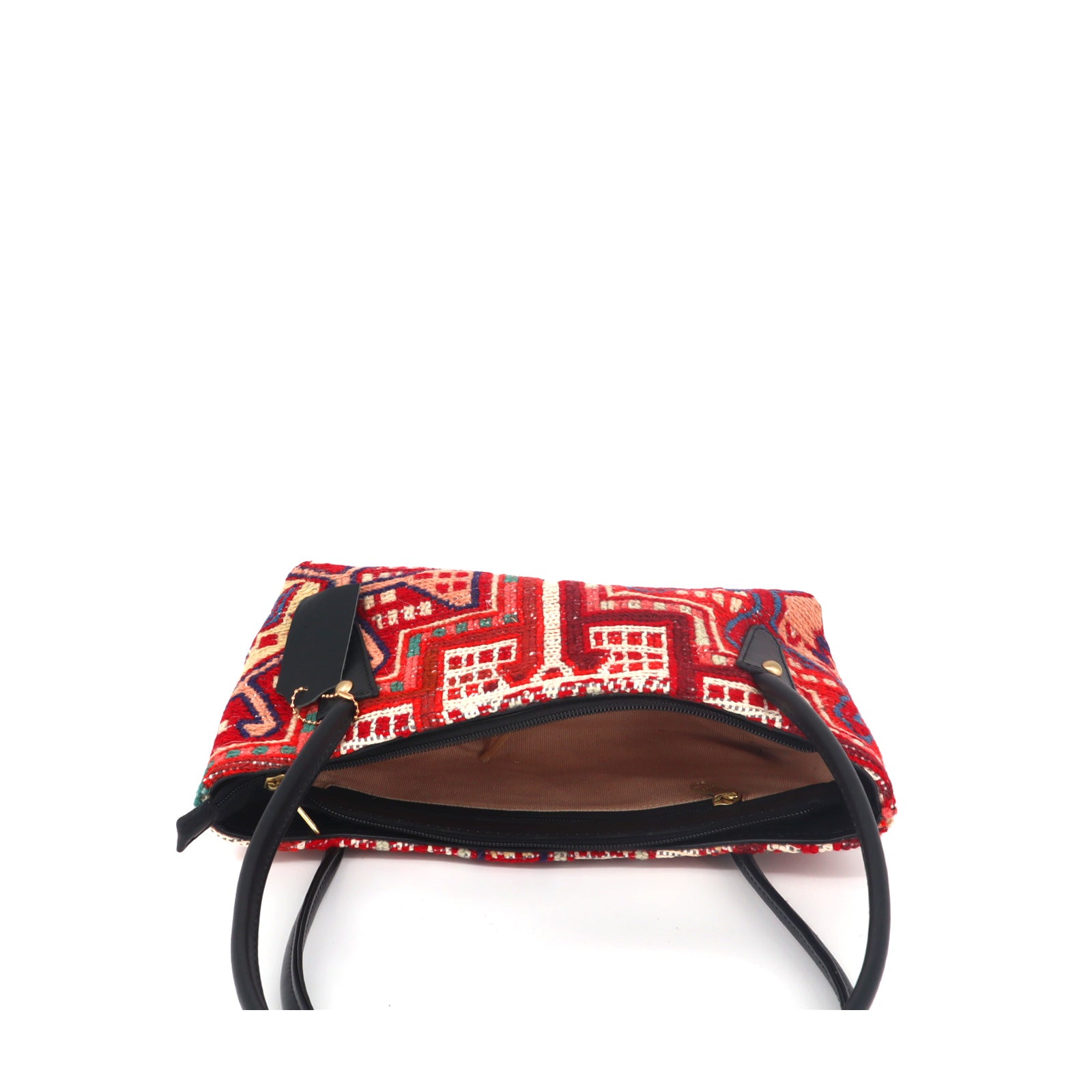 Sahara Kilim Leather Shoulder Bag