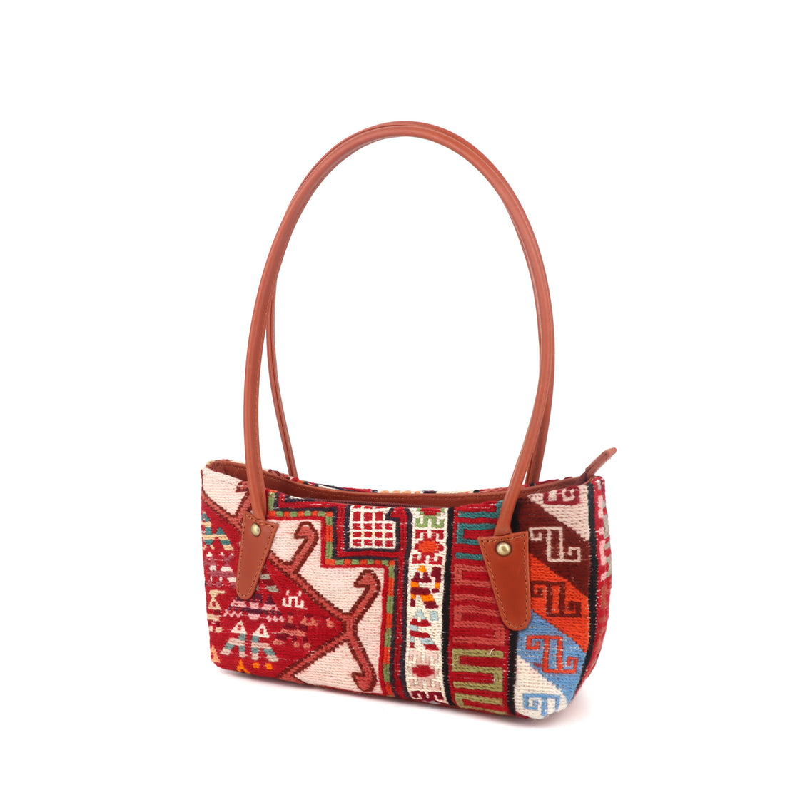 Atlas Kilim Leather Shoulder Bag